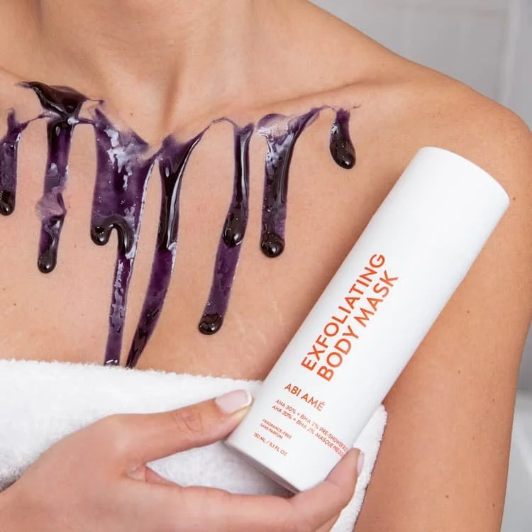 $48 - ABI AMÉ Soft Touch: Pre-Shower Exfoliating Body Mask