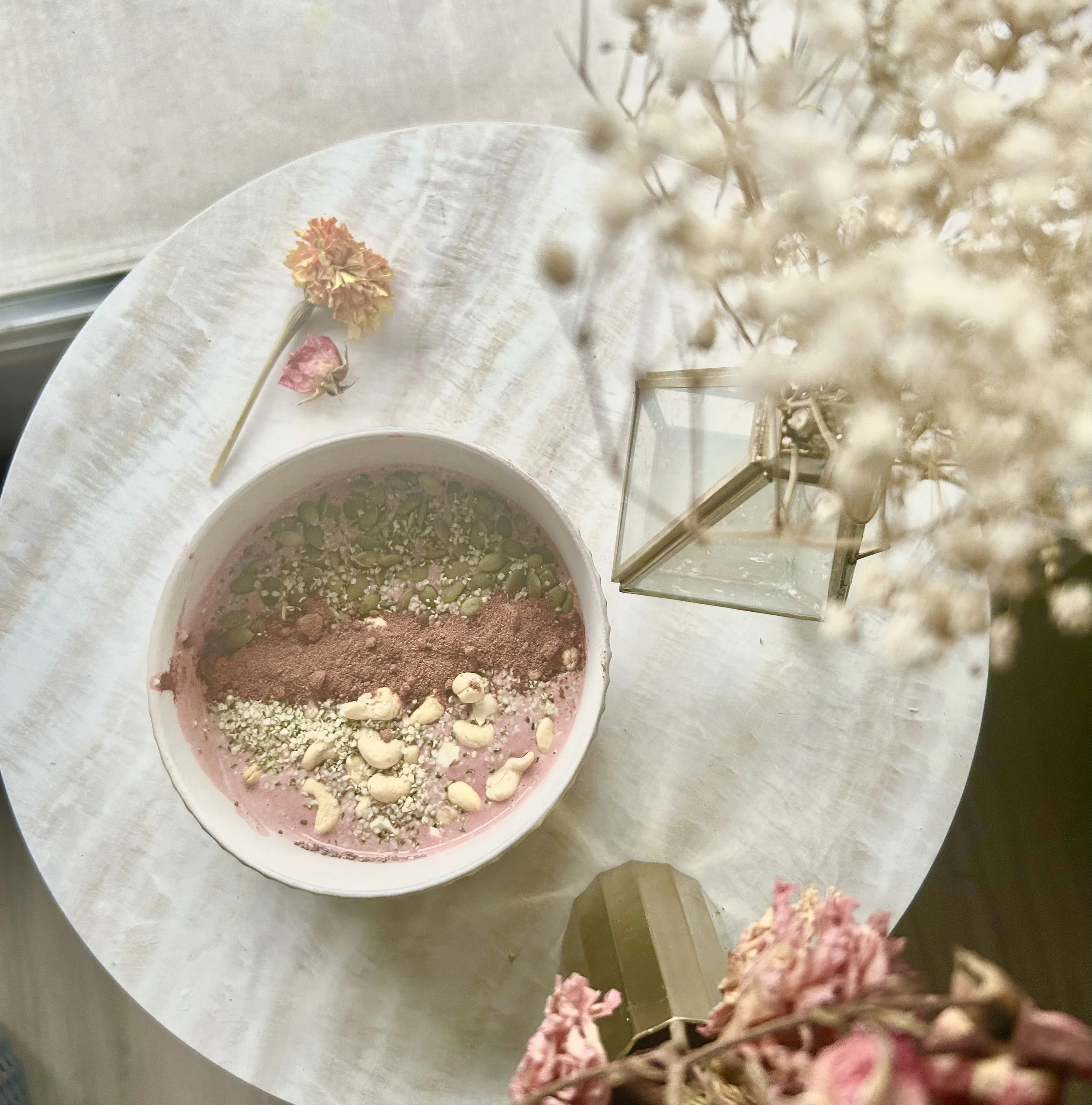 My spin on Brian Johnson’s Nutty Pudding - Blood Building + Seed Cycling