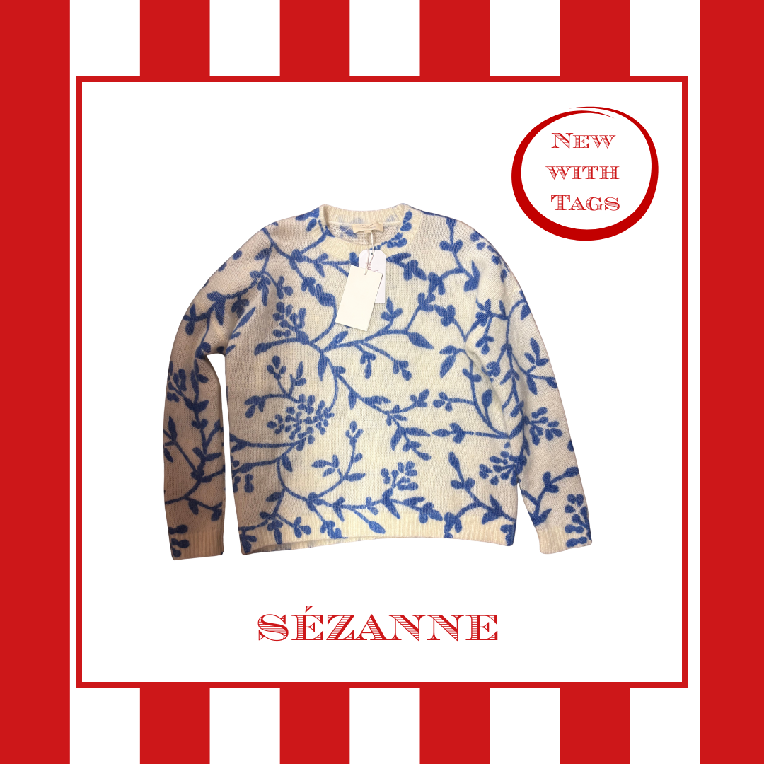 Sézanne Blue & White Jumper