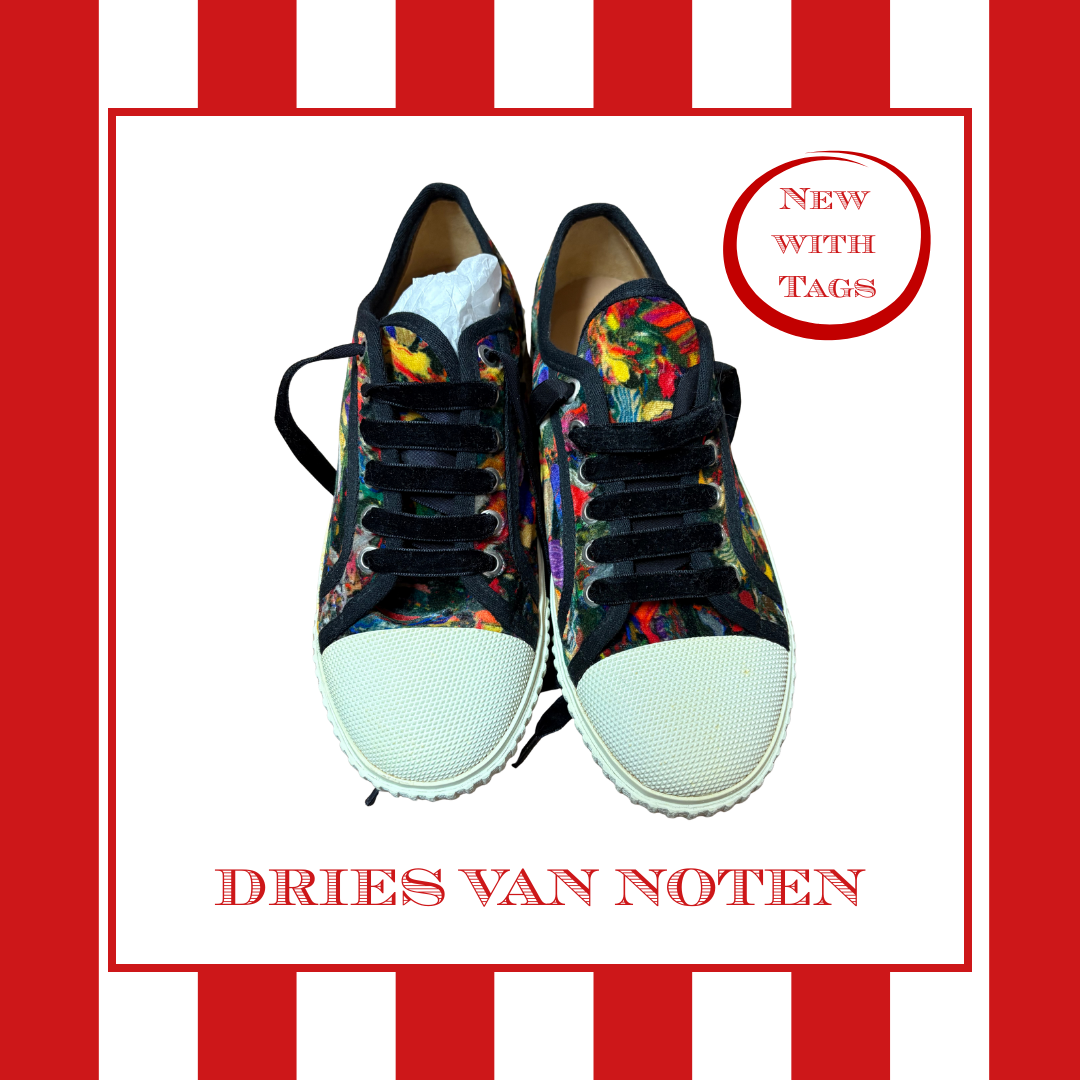 Dries Van Noten Velvet Trainers