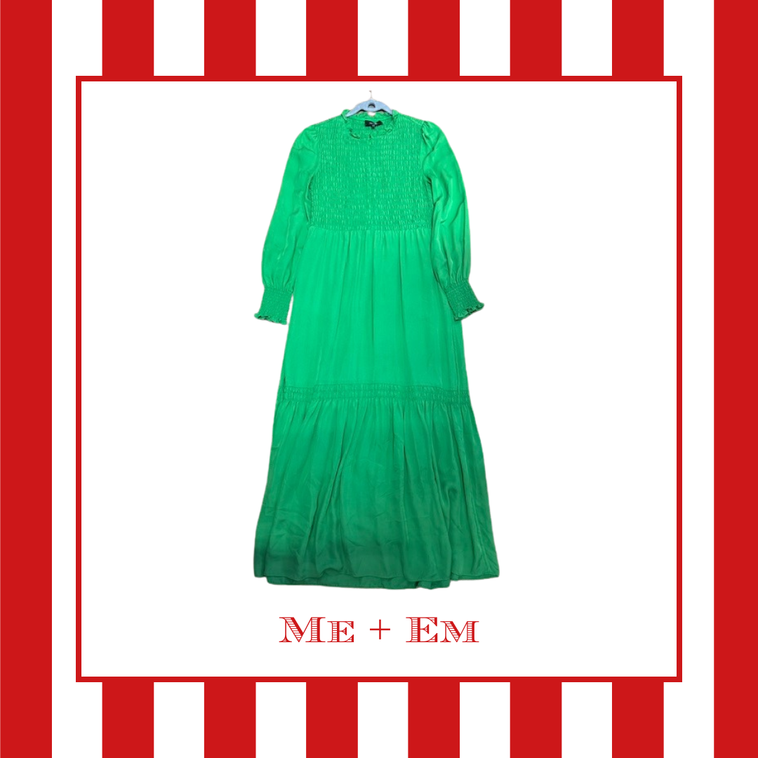 Me + Em Green Dress, Size 10