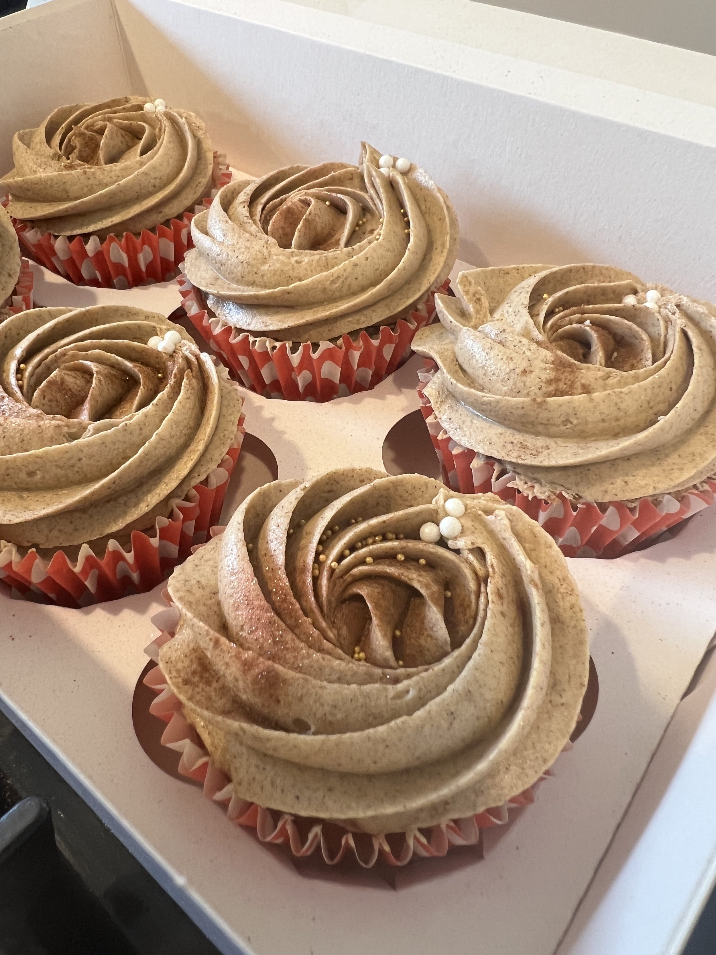 Espresso coffee cupcakes - box of 12