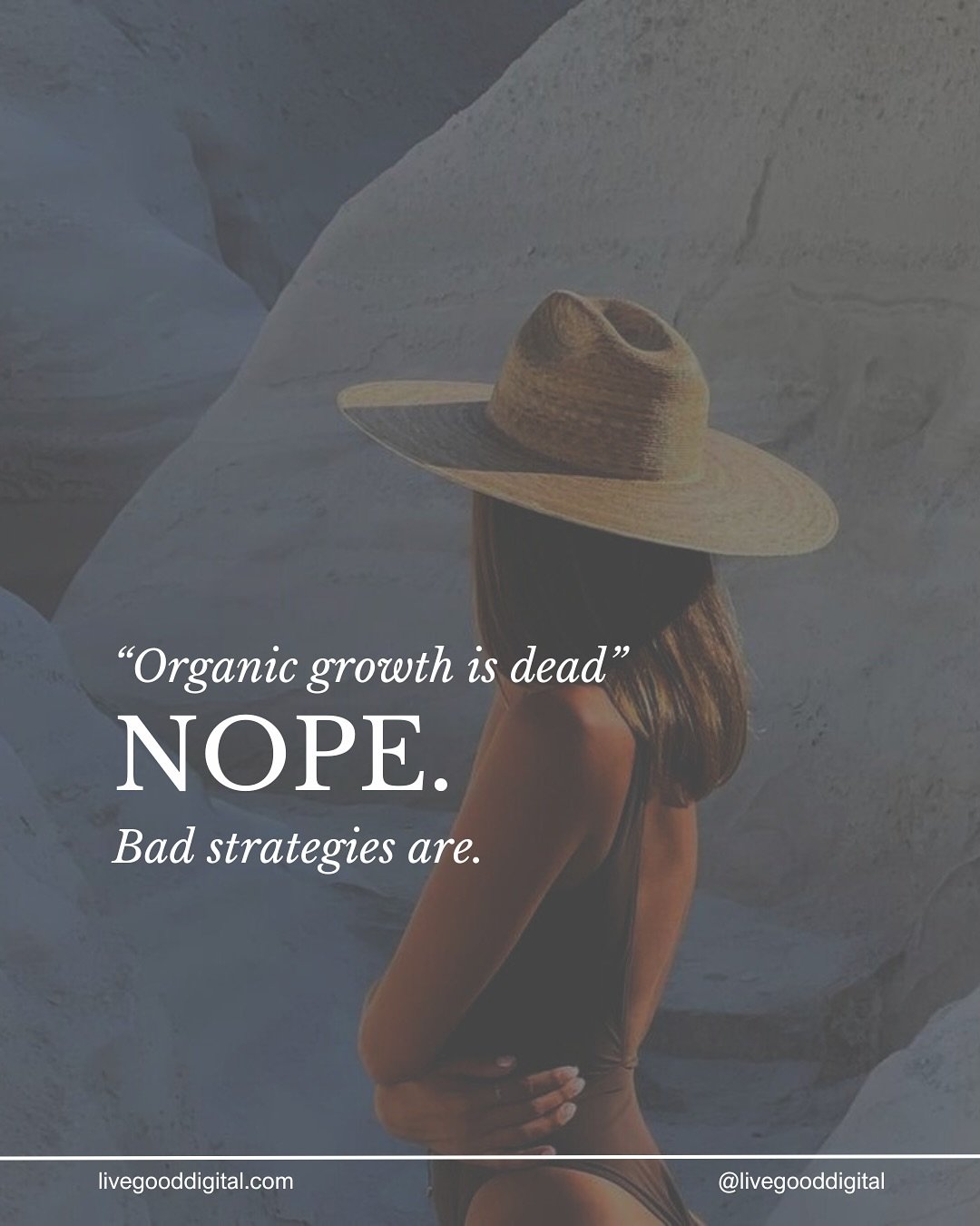 Organic growth isn&rsquo;t dead. You&rsquo;re just doing it wrong.

If you&rsquo;re struggling to grow on socials, it&rsquo;s not because the algorithm hates you. 

*It&rsquo;s because you&rsquo;re missing key organic growth strategies that actually 