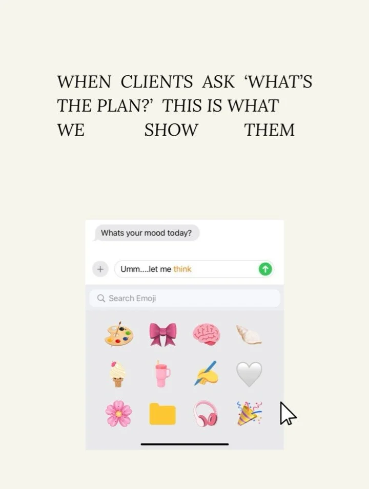 When we say we have a plan, we mean it.

Our strategy docs aren&rsquo;t a few bullet points in Google Docs, they&rsquo;re 50+ pages of pure brand-building gold ✨.

Here&rsquo;s what goes inside:
✨Your brand DNA &mdash; what you want to be known for, 