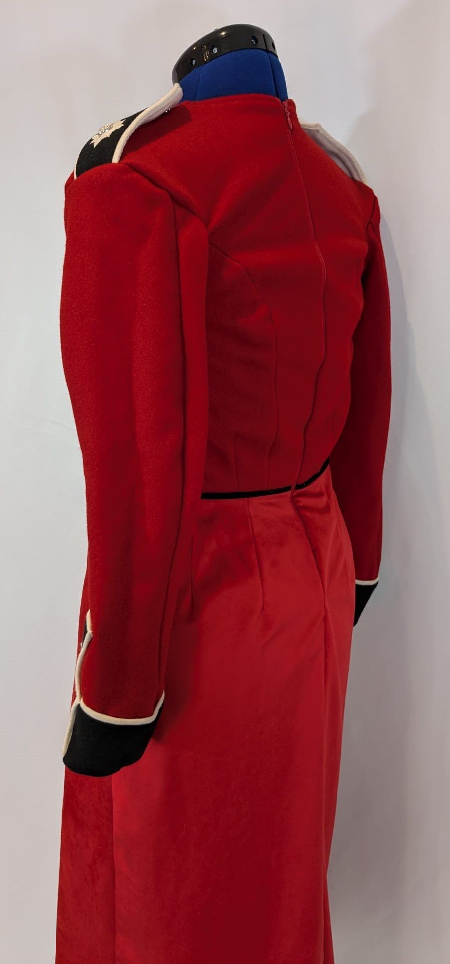 Bloody Back - formal dress - Kirk Fashion - 1814 Collection- Military Fashion - Sustainable Fashion