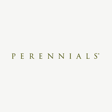 Perennials brand logo on a white background.