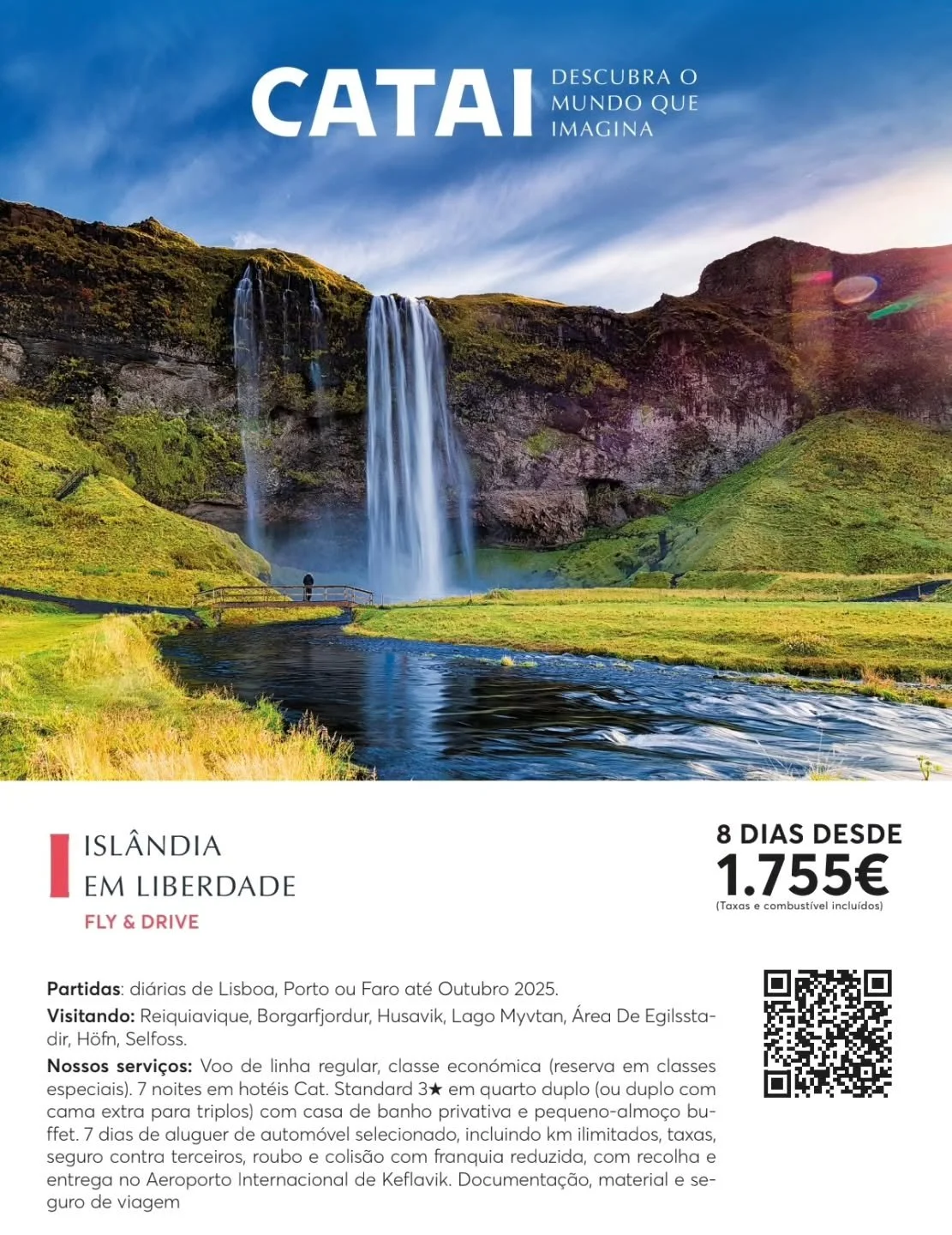 ✨ Isl&acirc;ndia M&aacute;gica 2026 &mdash; Reservas Abertas! 🇮🇸❄️

Uma aventura inesquec&iacute;vel pela terra do fogo e do gelo! 🌋💧
Explora paisagens de outro mundo, cascatas imponentes, glaciares, vulc&otilde;es e auroras que pintam o c&eacute