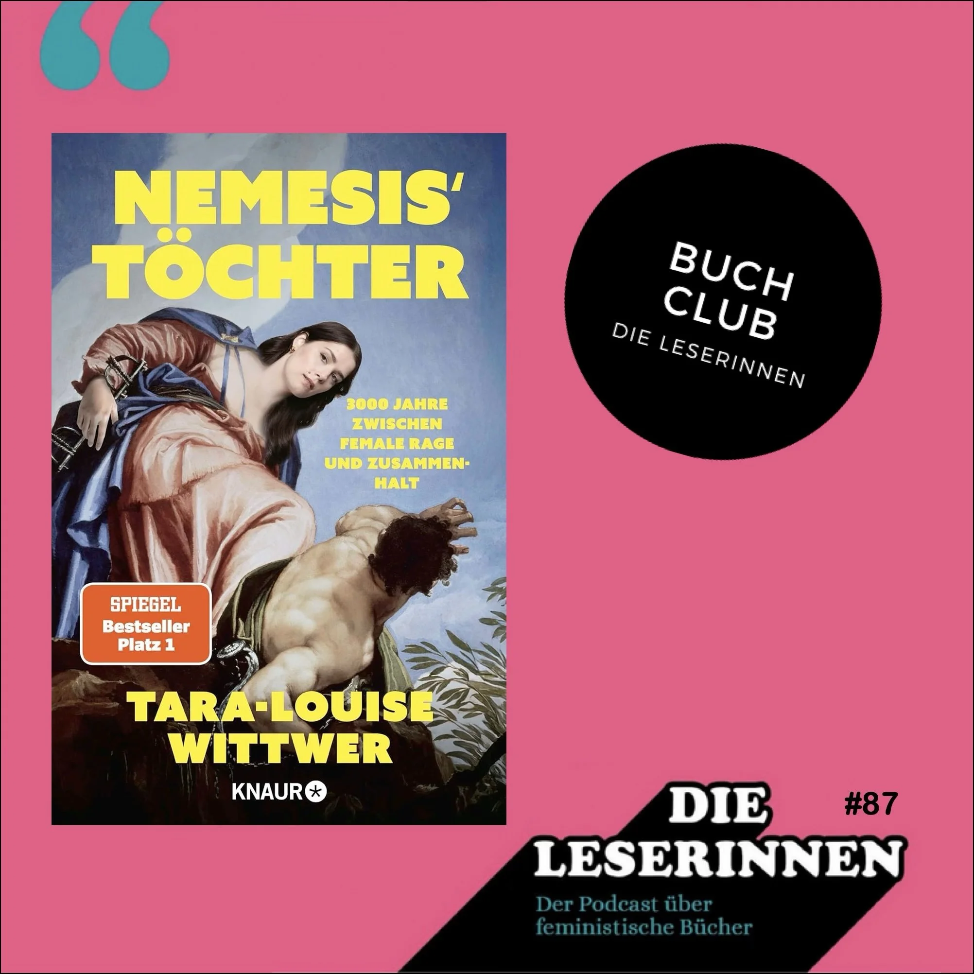 Die Wut muss die Seite wechseln mit Tara-Louise Wittwers Buch "Nemesis' Töcher" im Buch Club