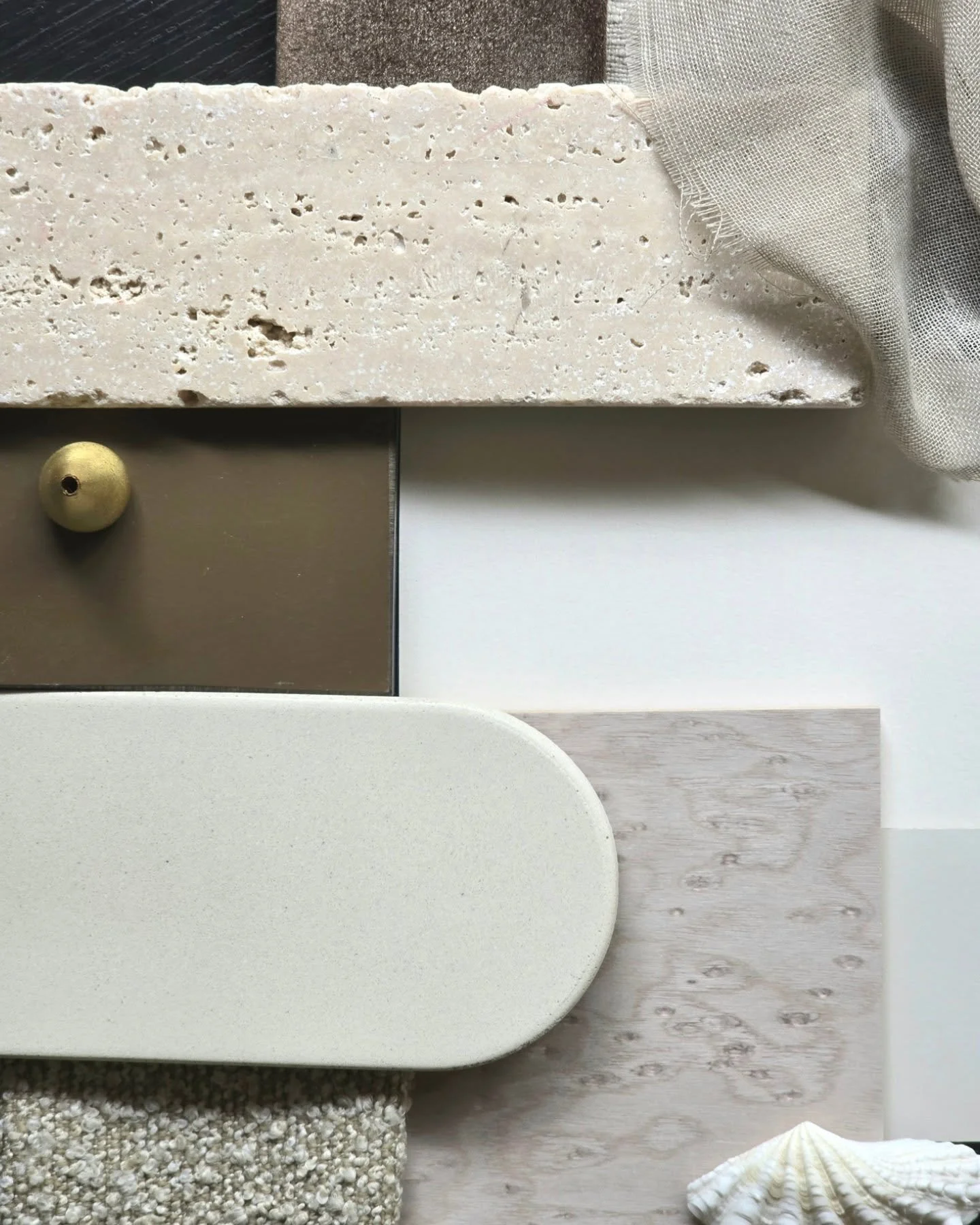 Would you rather your space light and airy or rich, moody, and dark?

Personally, it doesn't really matter which direction you want to go with as long as there's raw natural texture and organic movement in the finish. Layering in tonal materials adds