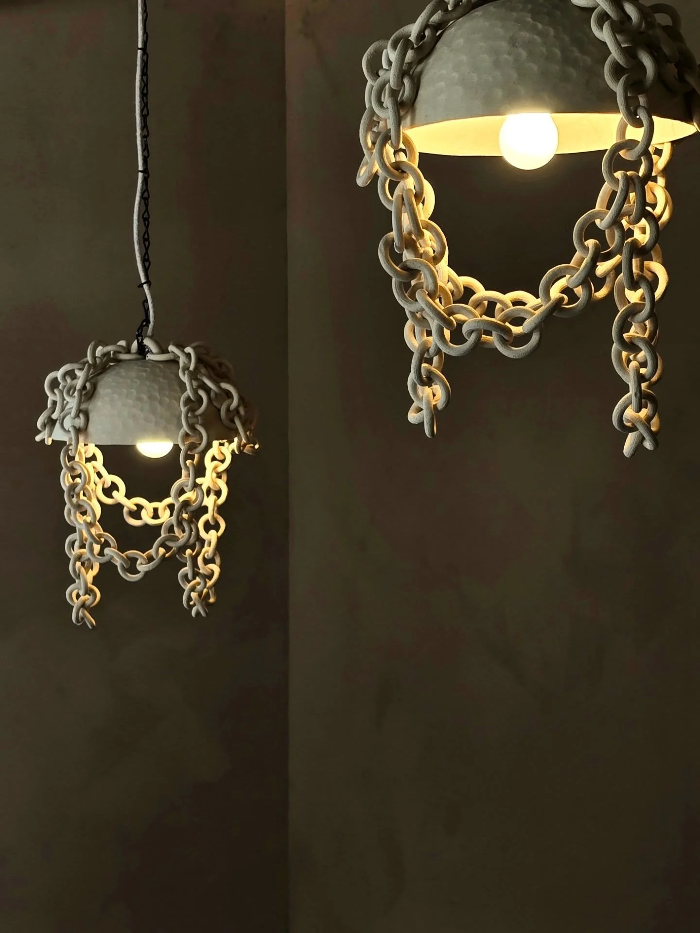 These beautiful pendants were hand crafted by a talented artisan for our hospitality project in Sydney. Every link hand made and with every dent, marking and fingerprint, those unique details make them even more special

#ITSBYFRED