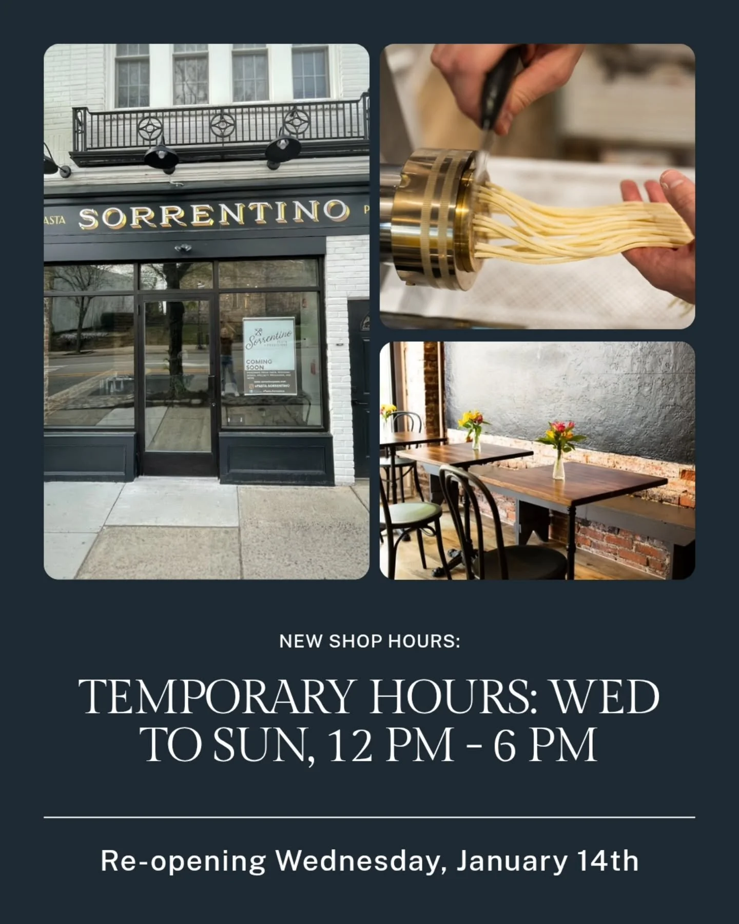 Thank you for a great year and your support in 2025! As we acclimate to necessary changes in the new year, our TEMPORARY hours will be Wed-Sun 12pm-6pm. 

As always, we will continue to bring you the finest quality products and ingredients we possibl