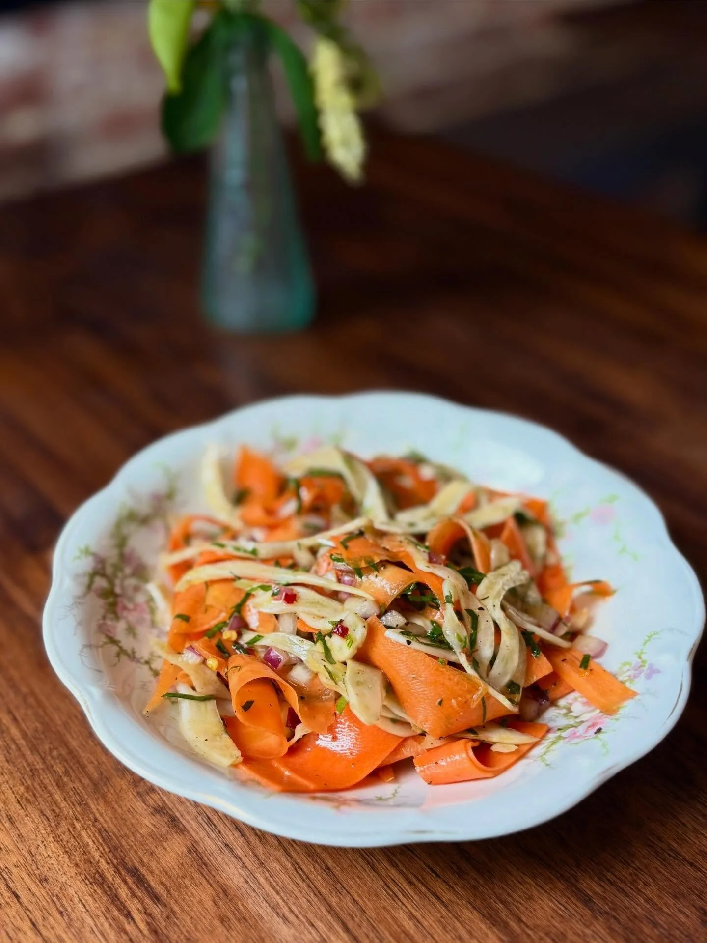 Insalata di Carote. Carrots, fennel, red onion, red wine vinegar, @karajobeefarm honey. 🥕🍯 simple as it gets, and it keeps very well in the refrigerator! $16/LB til we sell out! #insalatadicarote #amblerpa