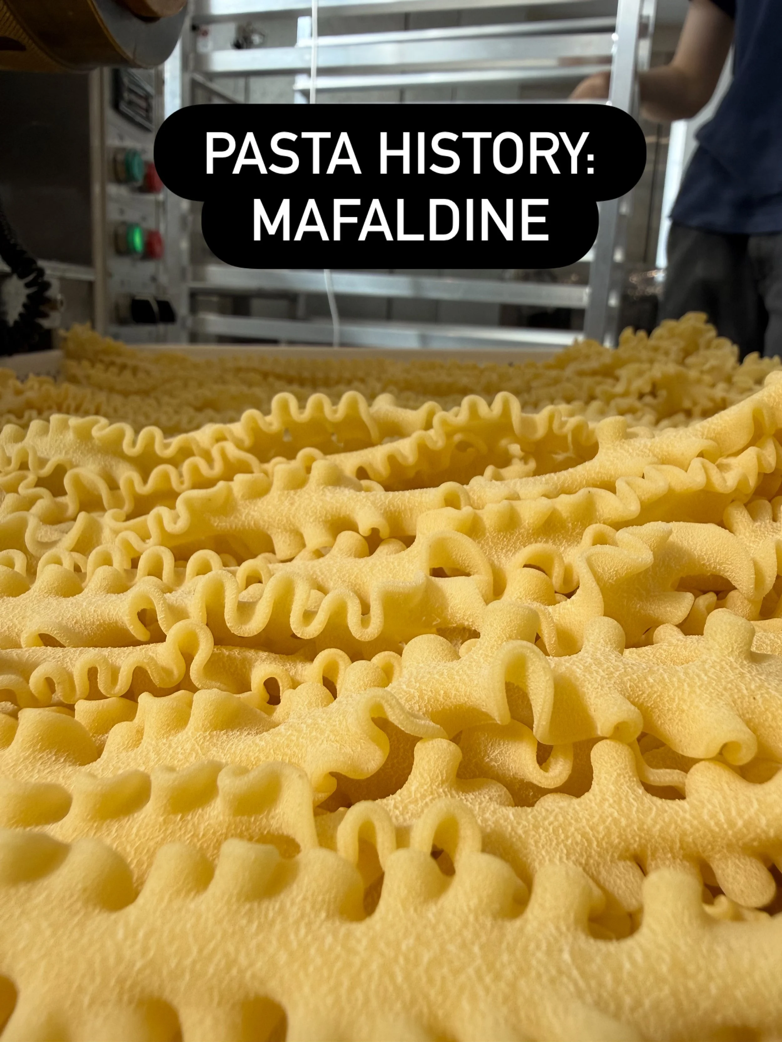 The ruffled edges of Mafaldine are said to represent the fine embroidery on royal dresses. Watch it dance out of the extruder 💃

Originating in Naples, and named in honor of Princess Mafalda of Savoy in the early 1900s, this cut is also known as Reg