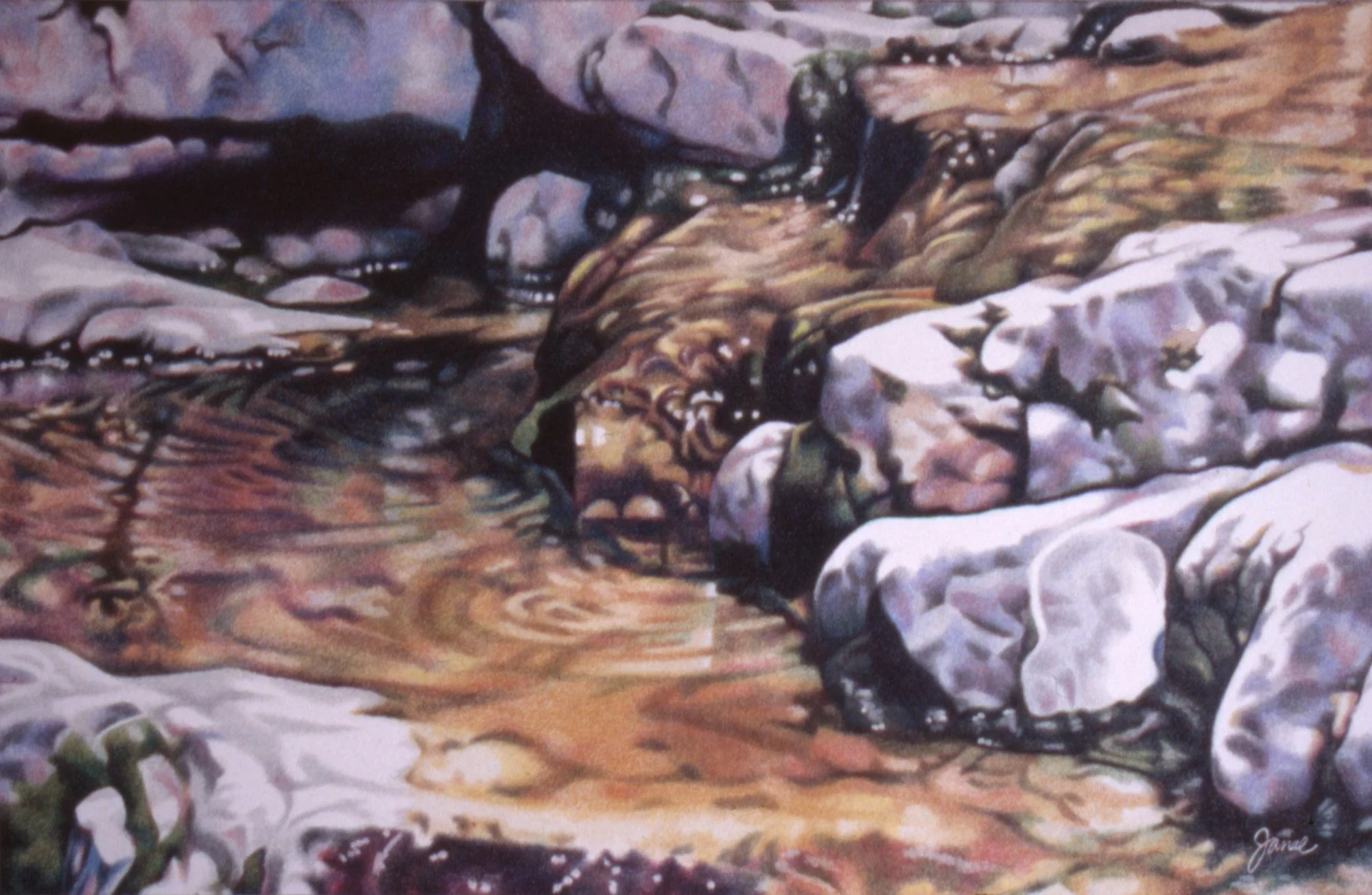 Soapstone II. -colored pencil
