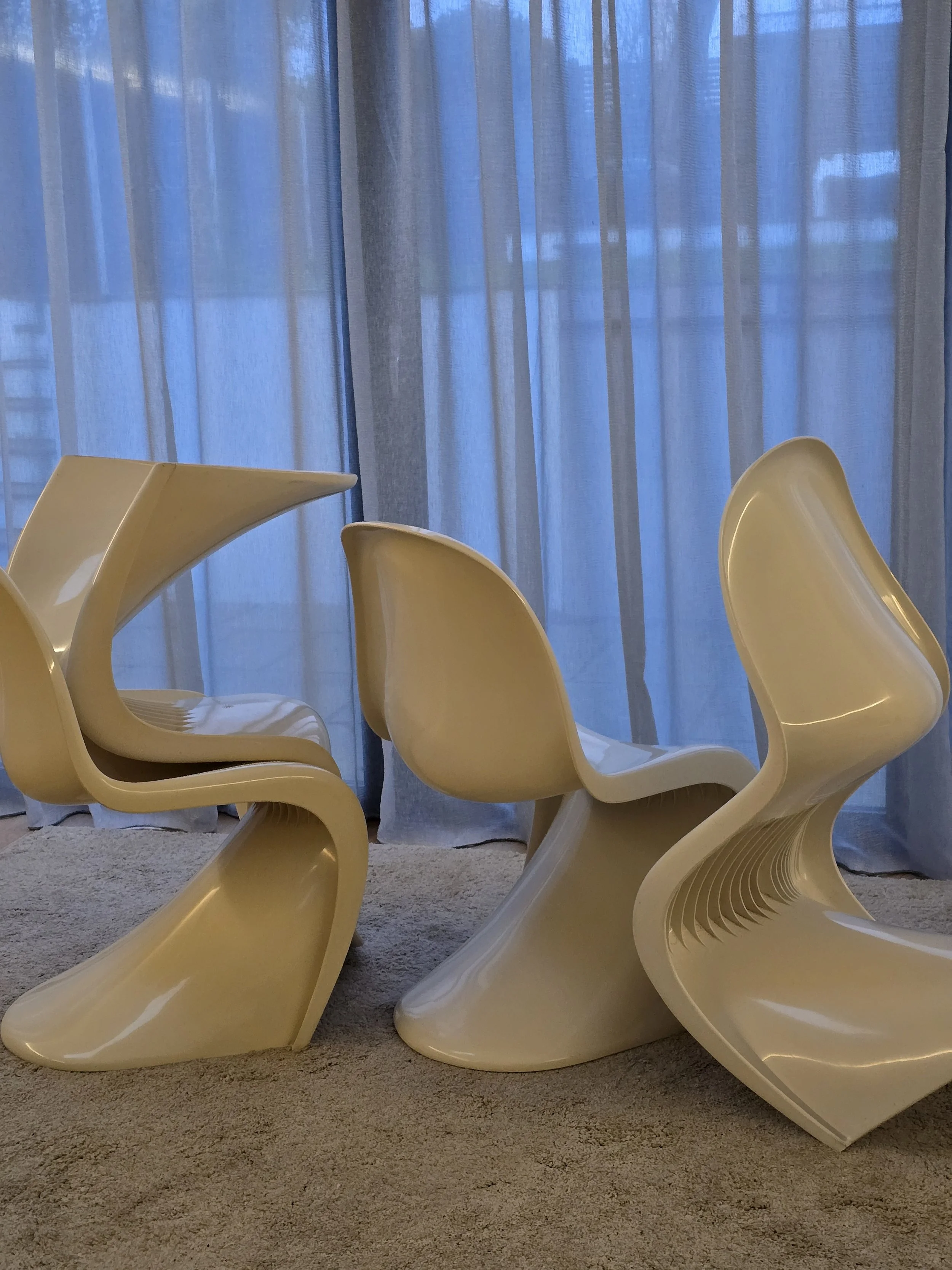 VERNER PANTON S CHAIRS (SET OF 4 )
