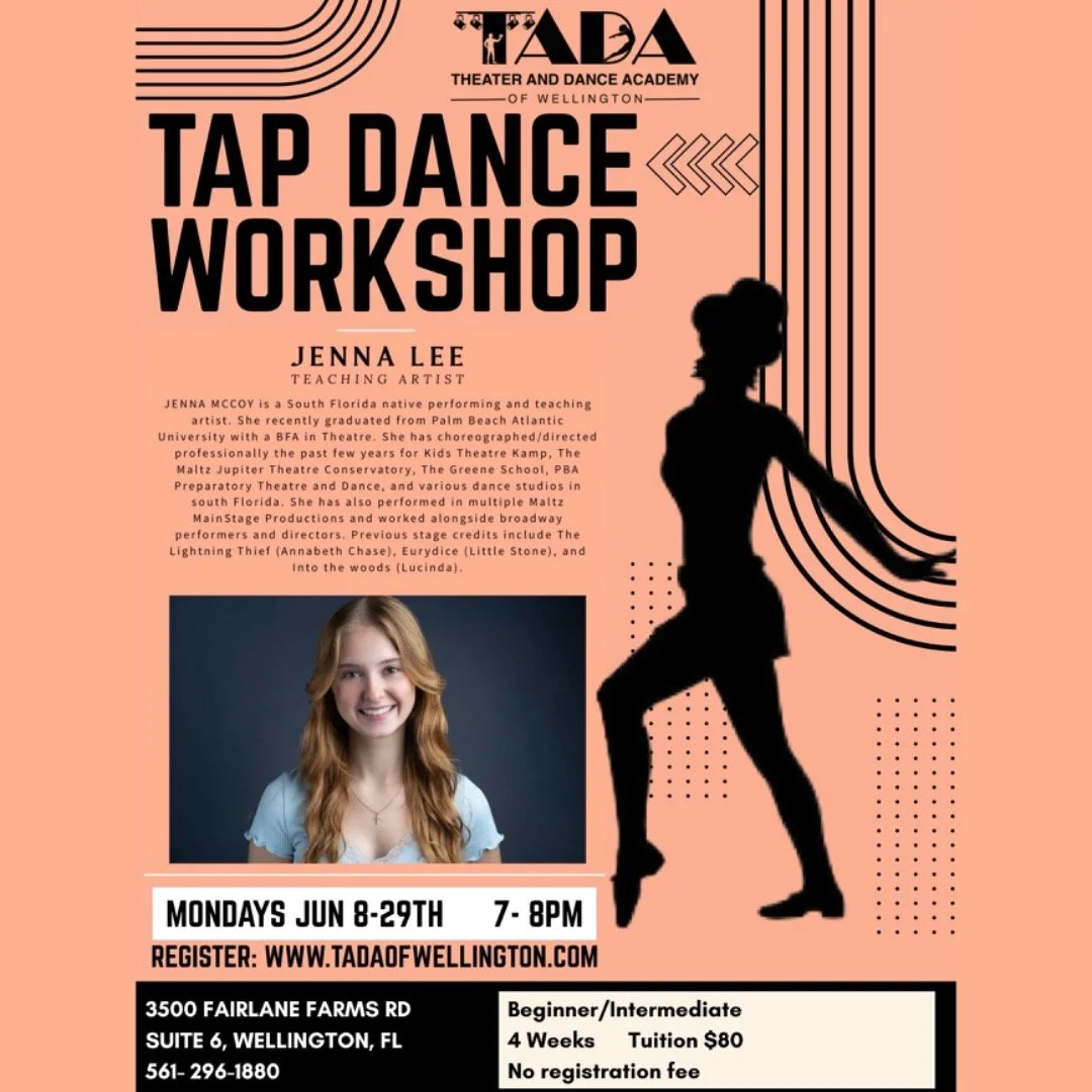 Join me @tadaofwellington the next 4 weeks for some Summer Tap workshops!