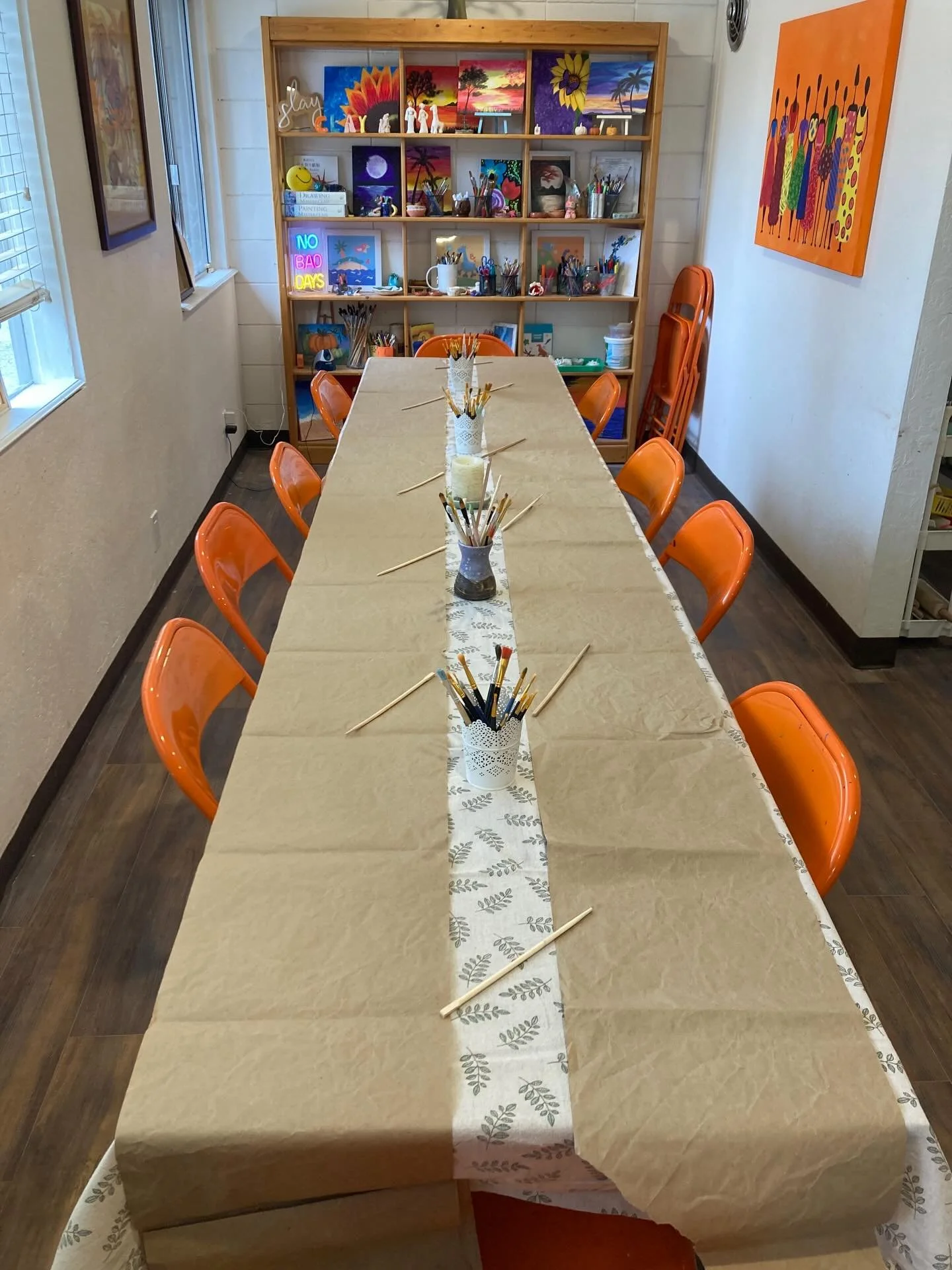 Calm before the storm 🙂. Corporate event in the making. #corporateevent #pottery #privatepottery