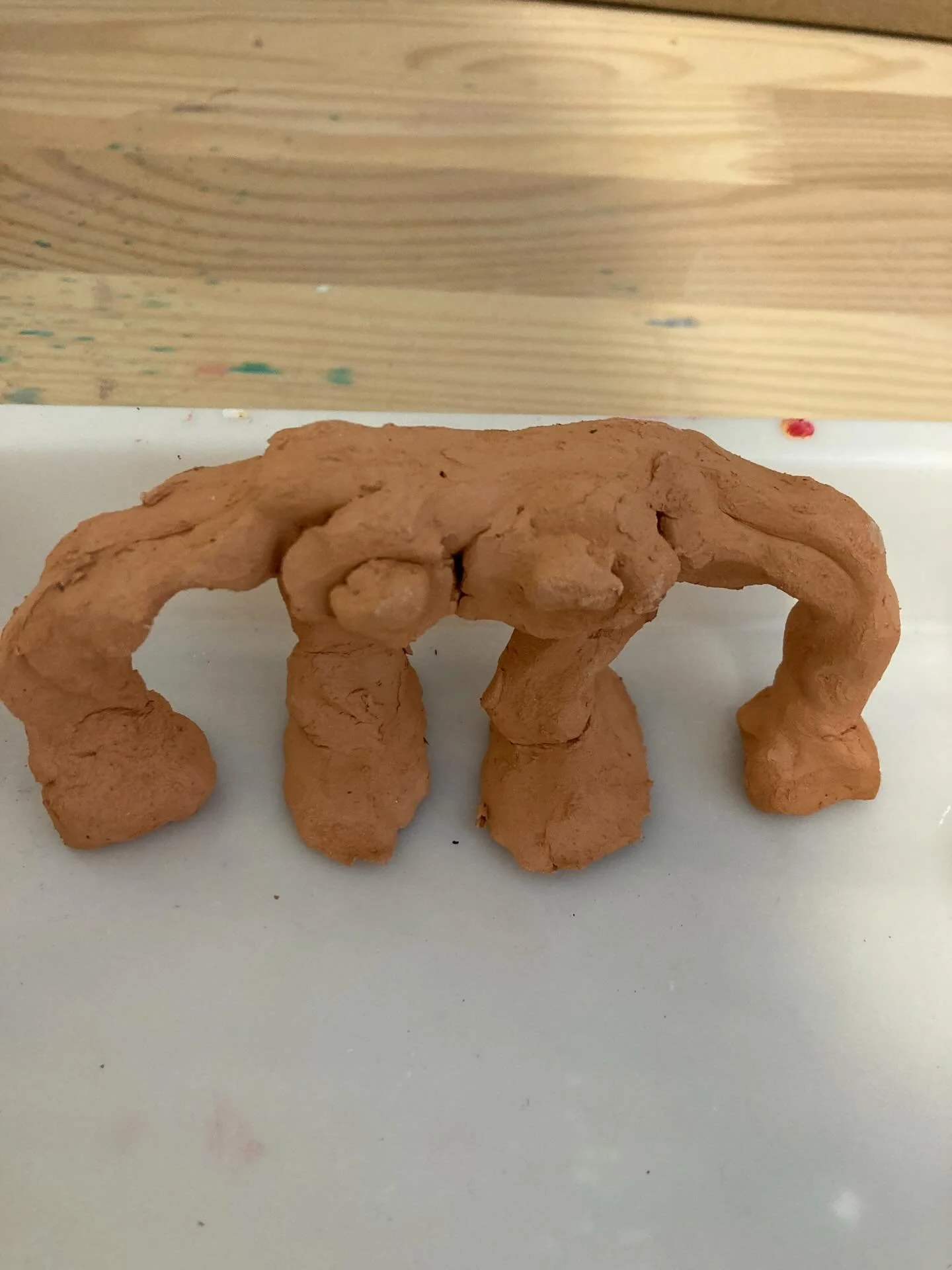 Clay art that will forever remind me of Stranger Things :) #pottery #potterystudio #strangerthings