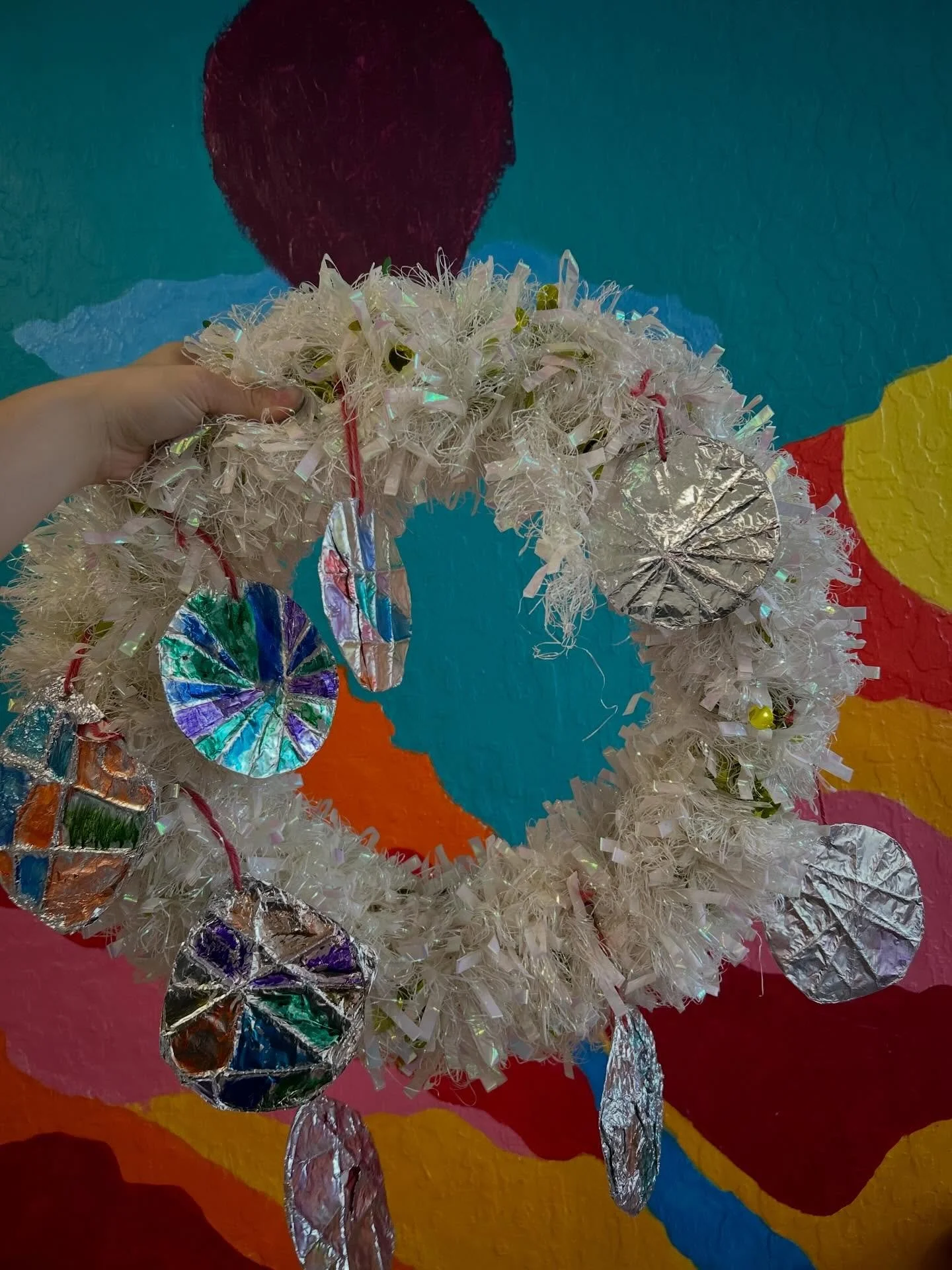 Festive winter camp crafts. #winterbreak #artstudio #artcamp