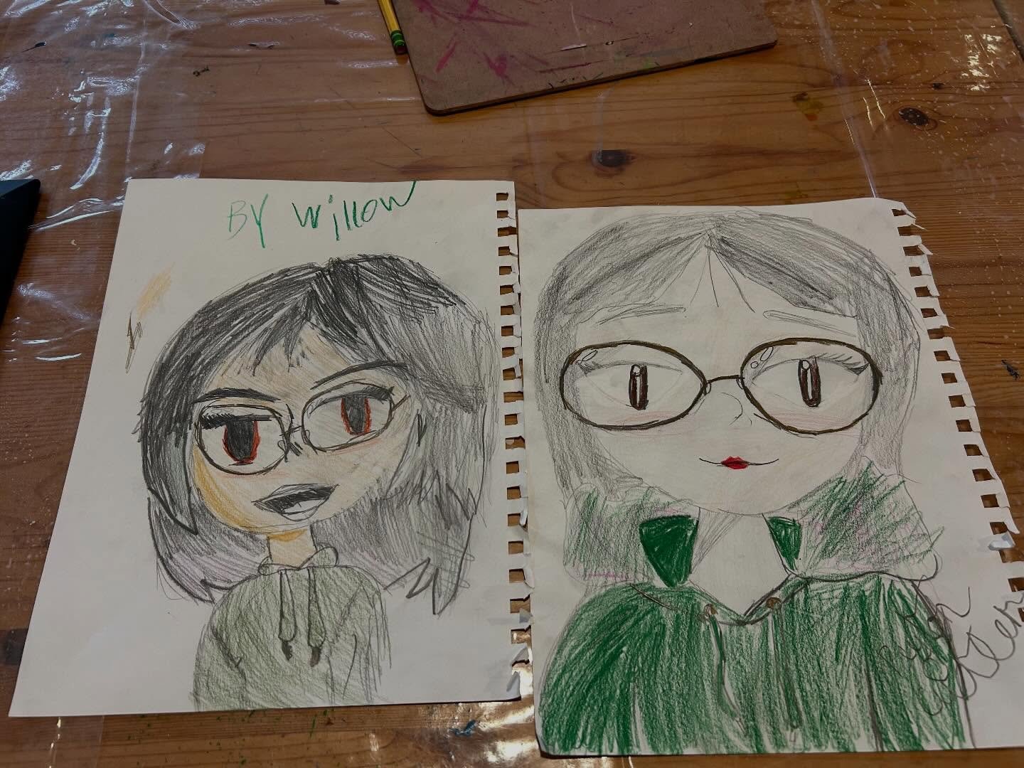 Sneak peak from our drawing session for kids. Meet the teacher. Yes, this is our faboulous Carmynn. #drawing #artclasses