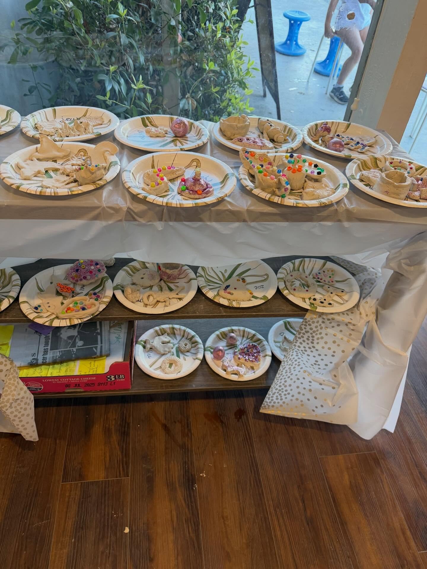 Busy birthday weekend in the studio. Look at all the air dry clay creations!