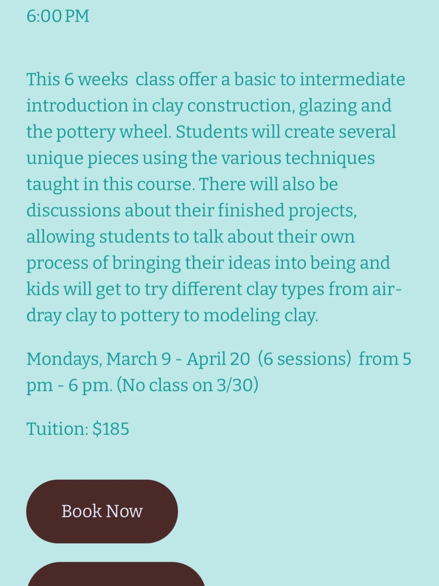 Our afternoon kids pottery club starts this Monday. Hope to see you there. #potteryclub #pottery #potteryclasses #potterynearme #clay