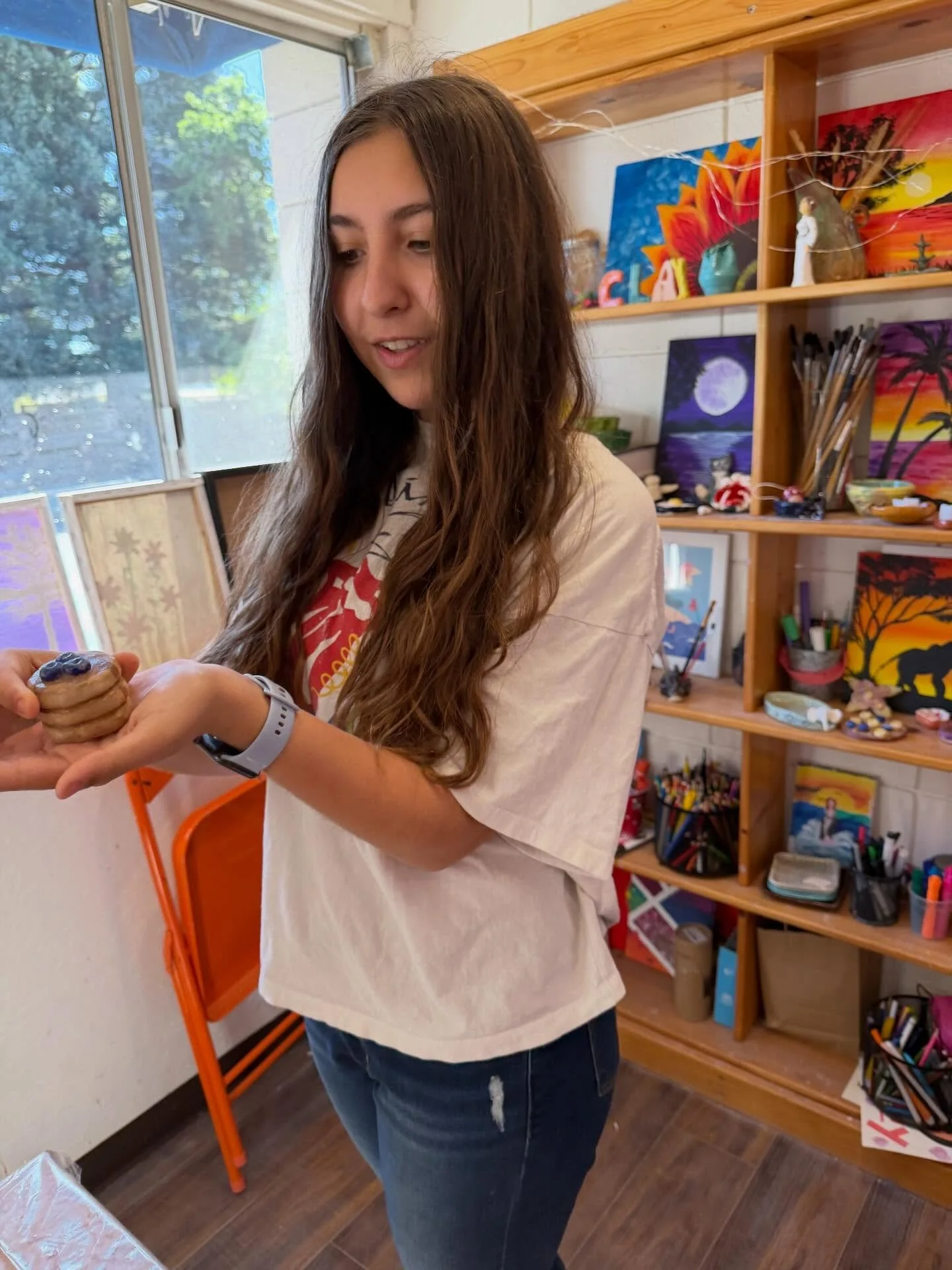 Clay, clay and more clay - our motto for spring break camp :) #artcamp #clay #pottery #springbreakcamp #artsudio