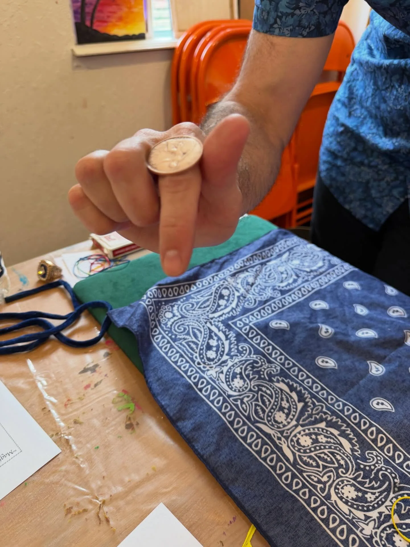 A very magical class just happening right now in our studio. We are learning some really cool magic tricks and it&rsquo;s incredible. 
Join us in May for more fun classes.