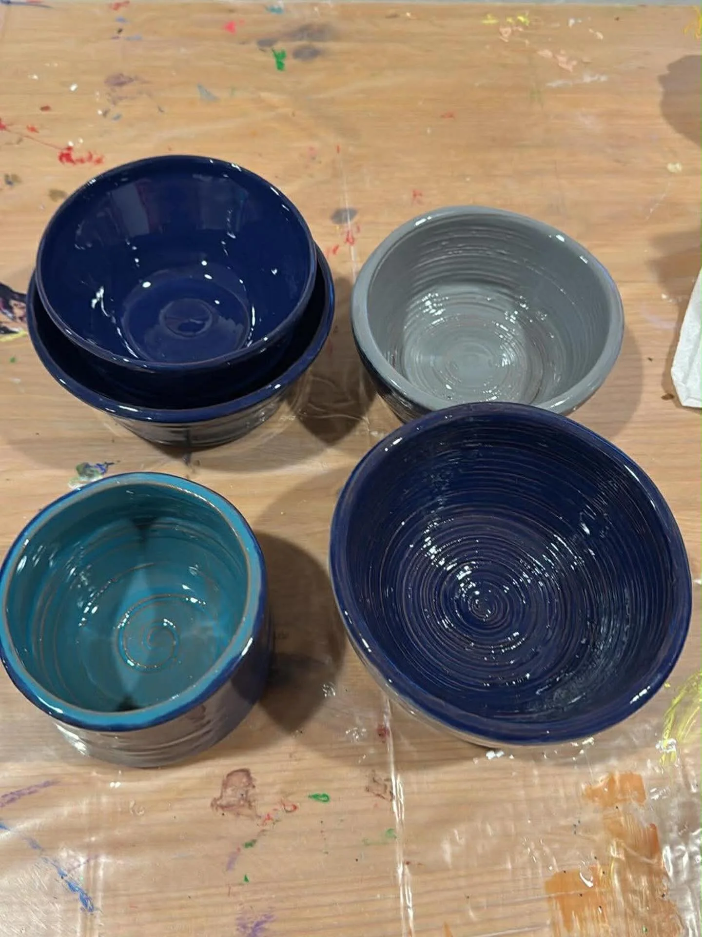 Things you can make on our wheel class. Beautiful shaped bowls.