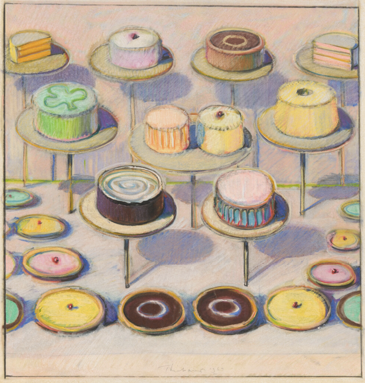 Wayne Thiebaud Pastels