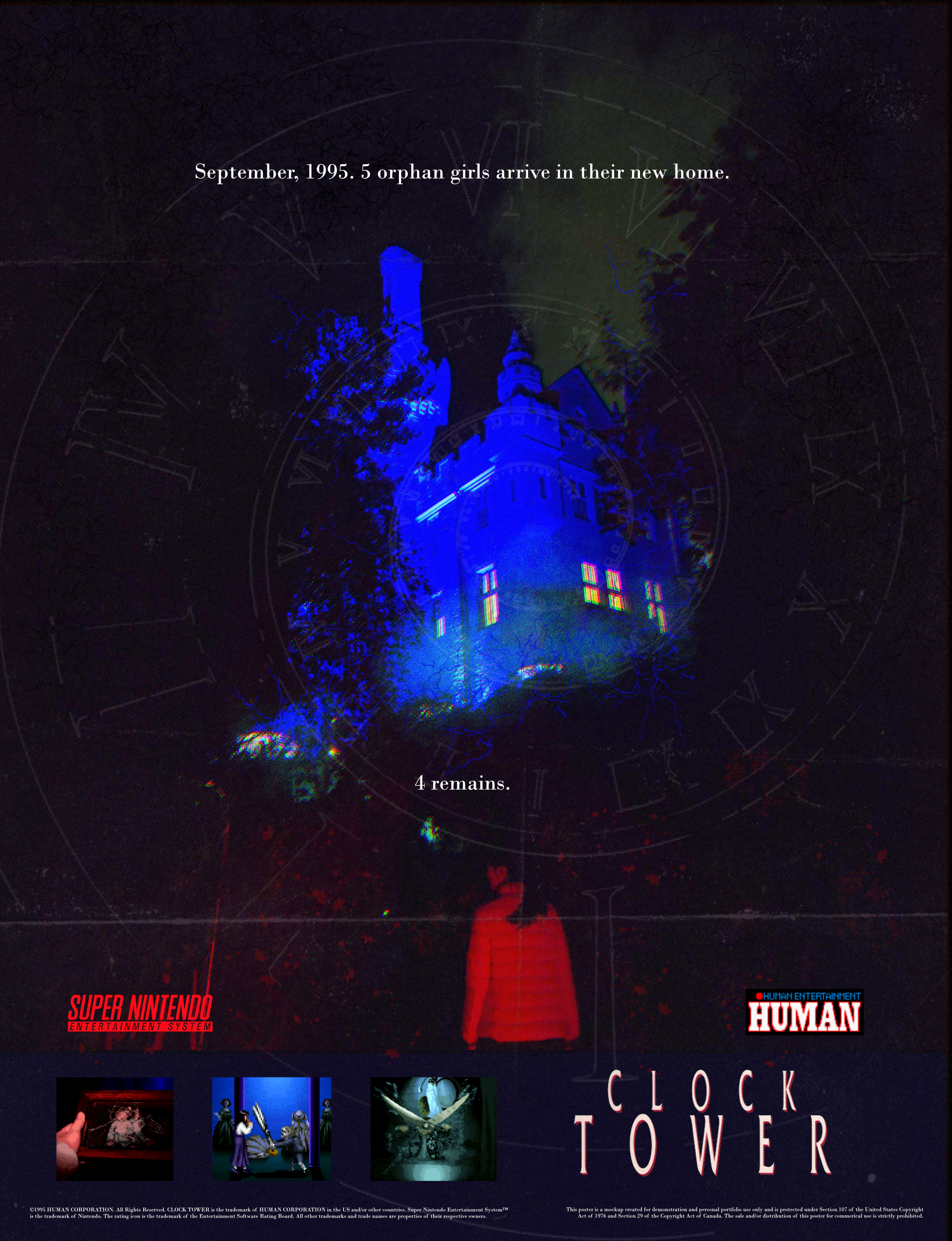 This was a project I created for my Application Portfolio into both York U and OCADU as a demonstration of my skills in advertisement and graphic design. Using this picture I took at Casa Loma's annual "Legends of Horror" Halloween event, I created a