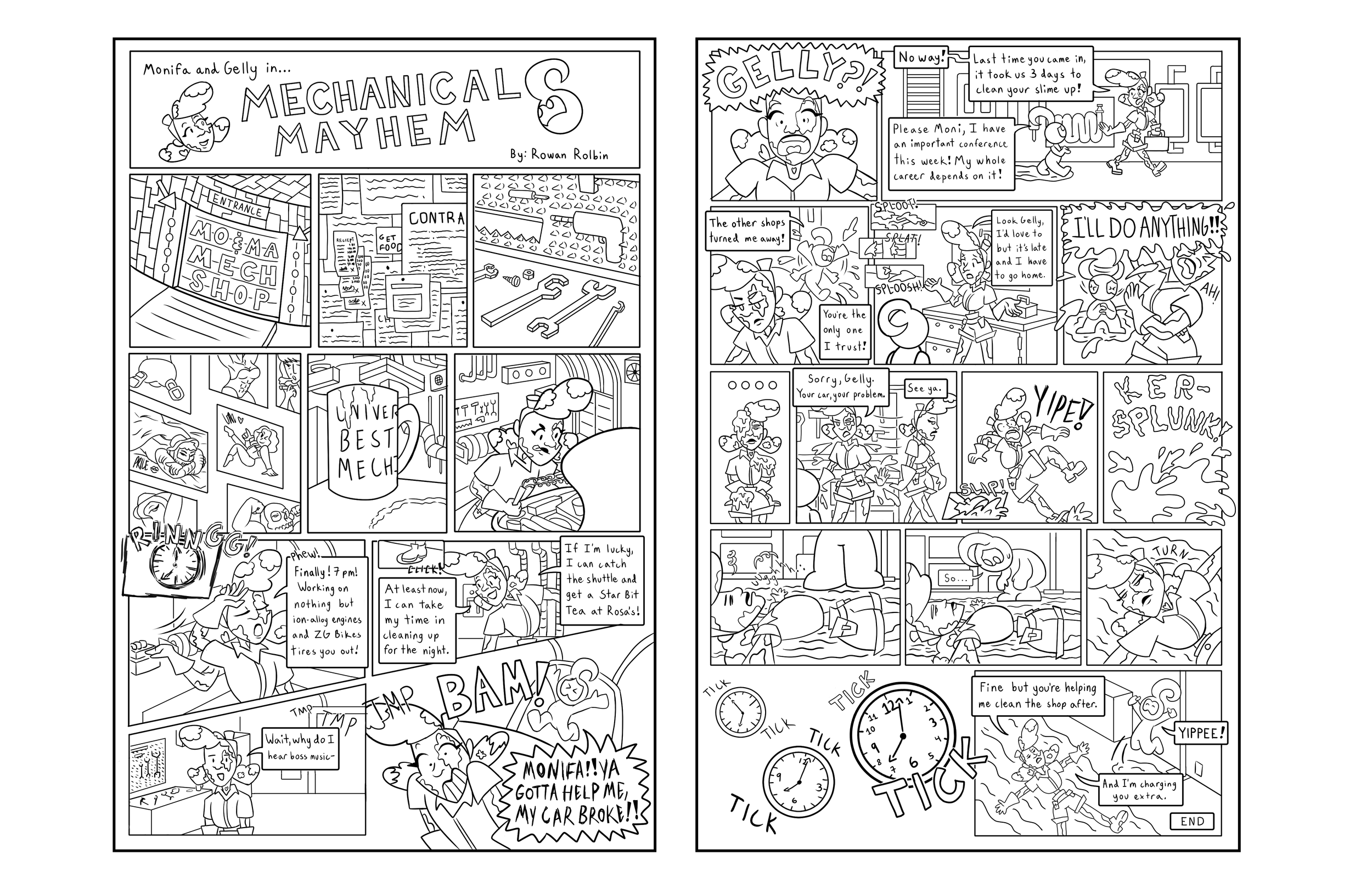 Lineart for Mechanical Mayhem