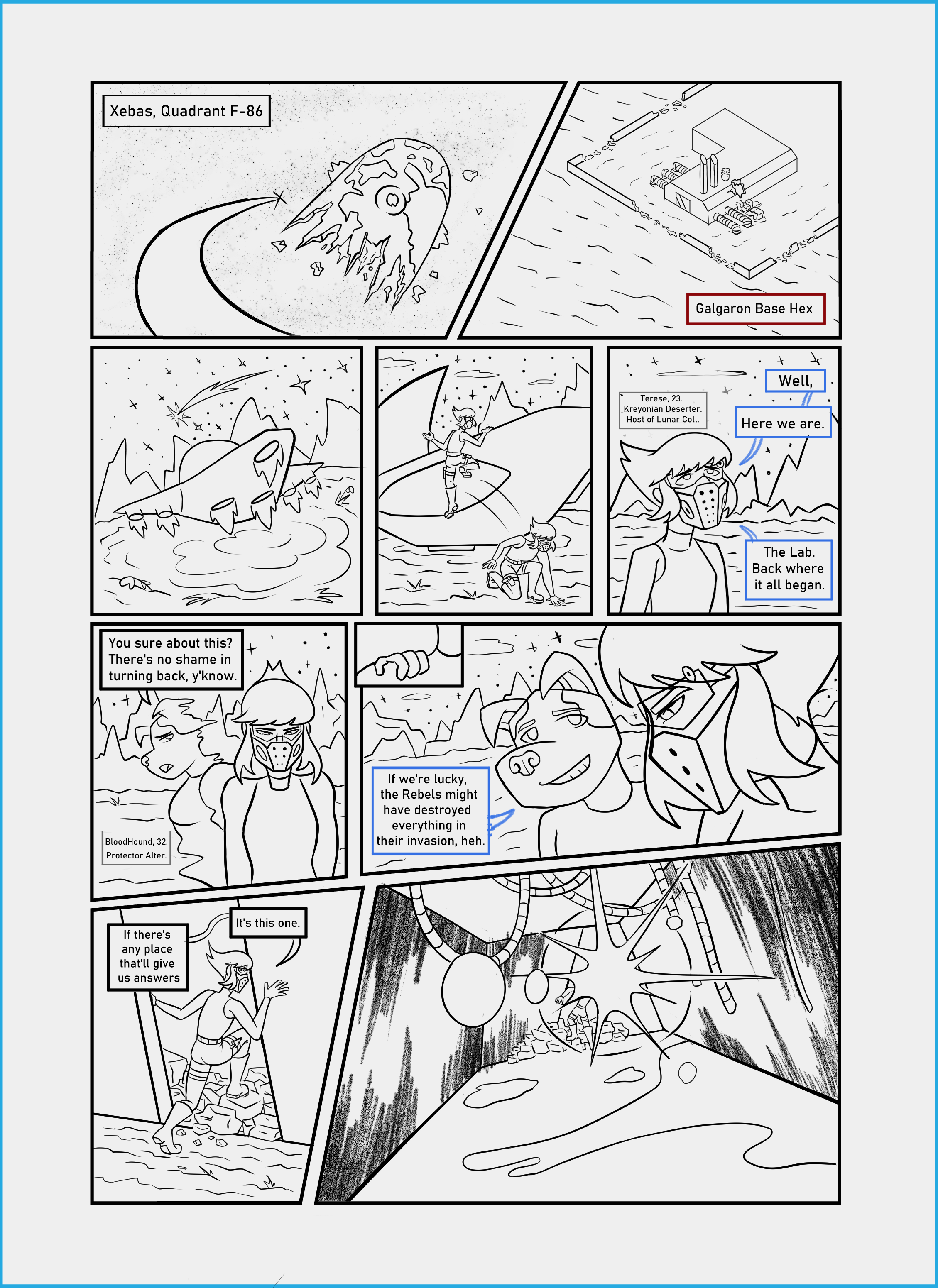 Final lines for Hivemind page 1