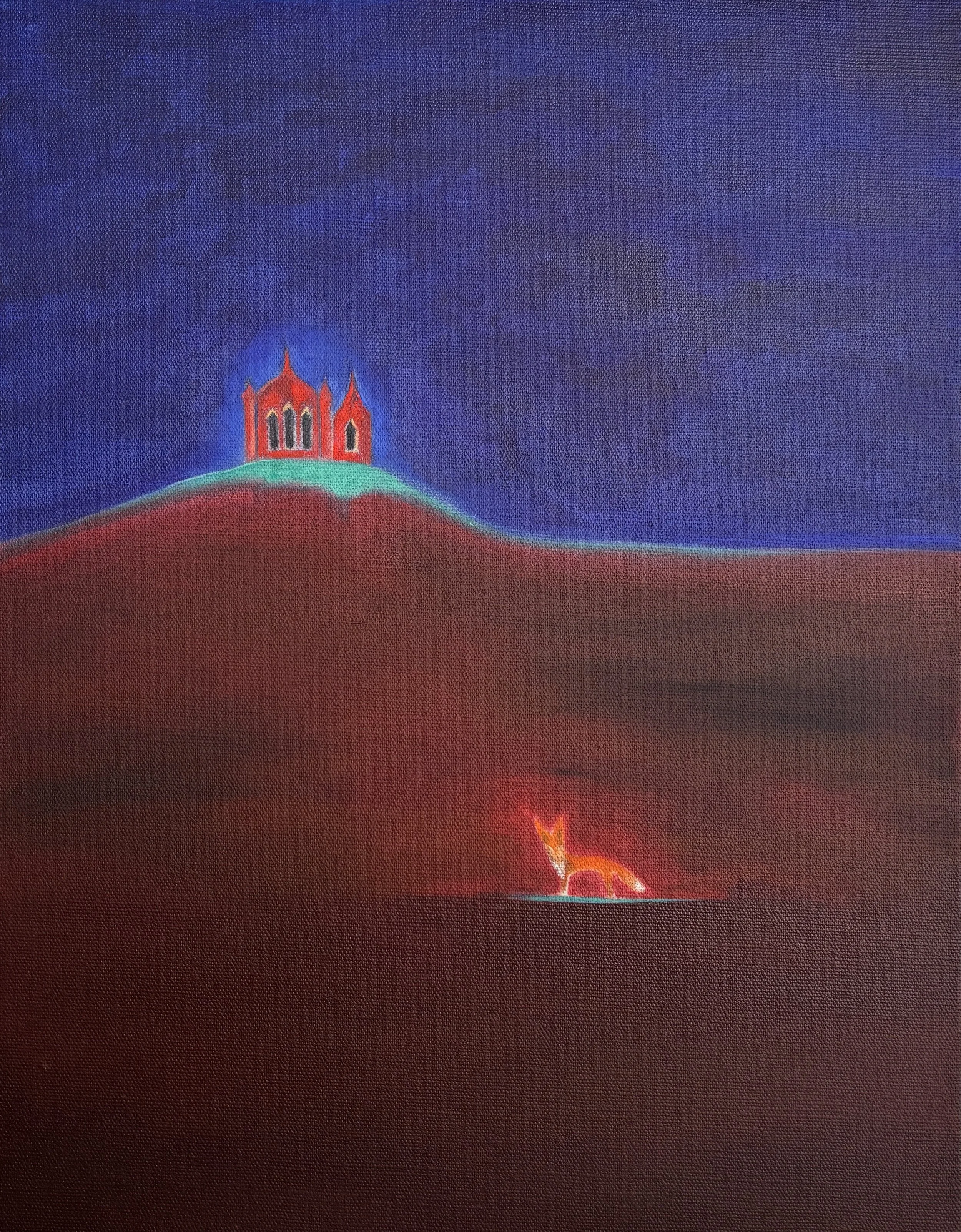 🔴Fox in a Rococo Garden, 2025