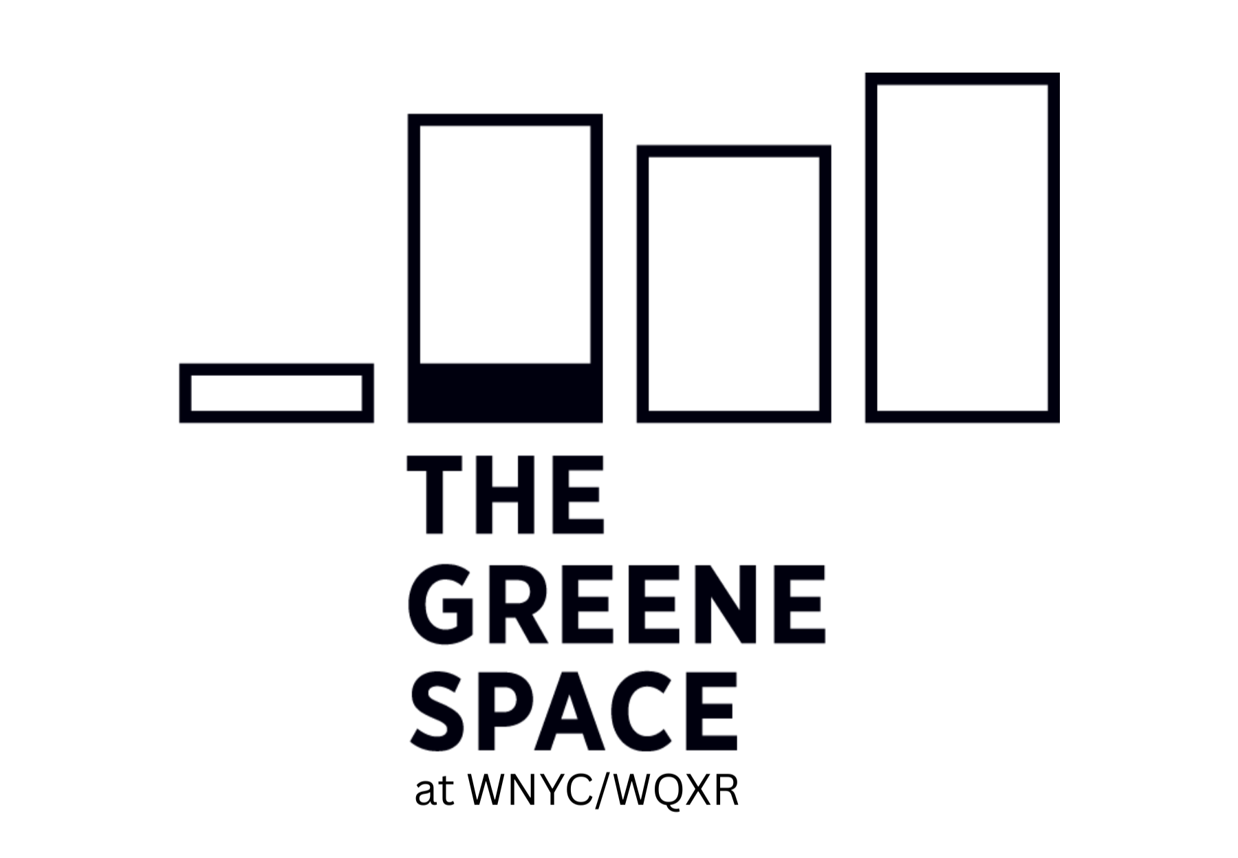 The Green Space at WNYC/WQXR logo - event photographed by Mara Zalite Photography