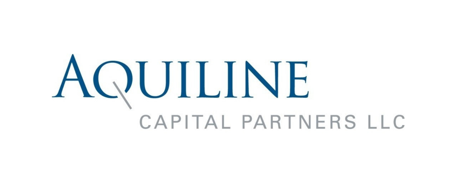 Logo for Aquiline Capital Partners LLC with the company name in blue and gray text.
