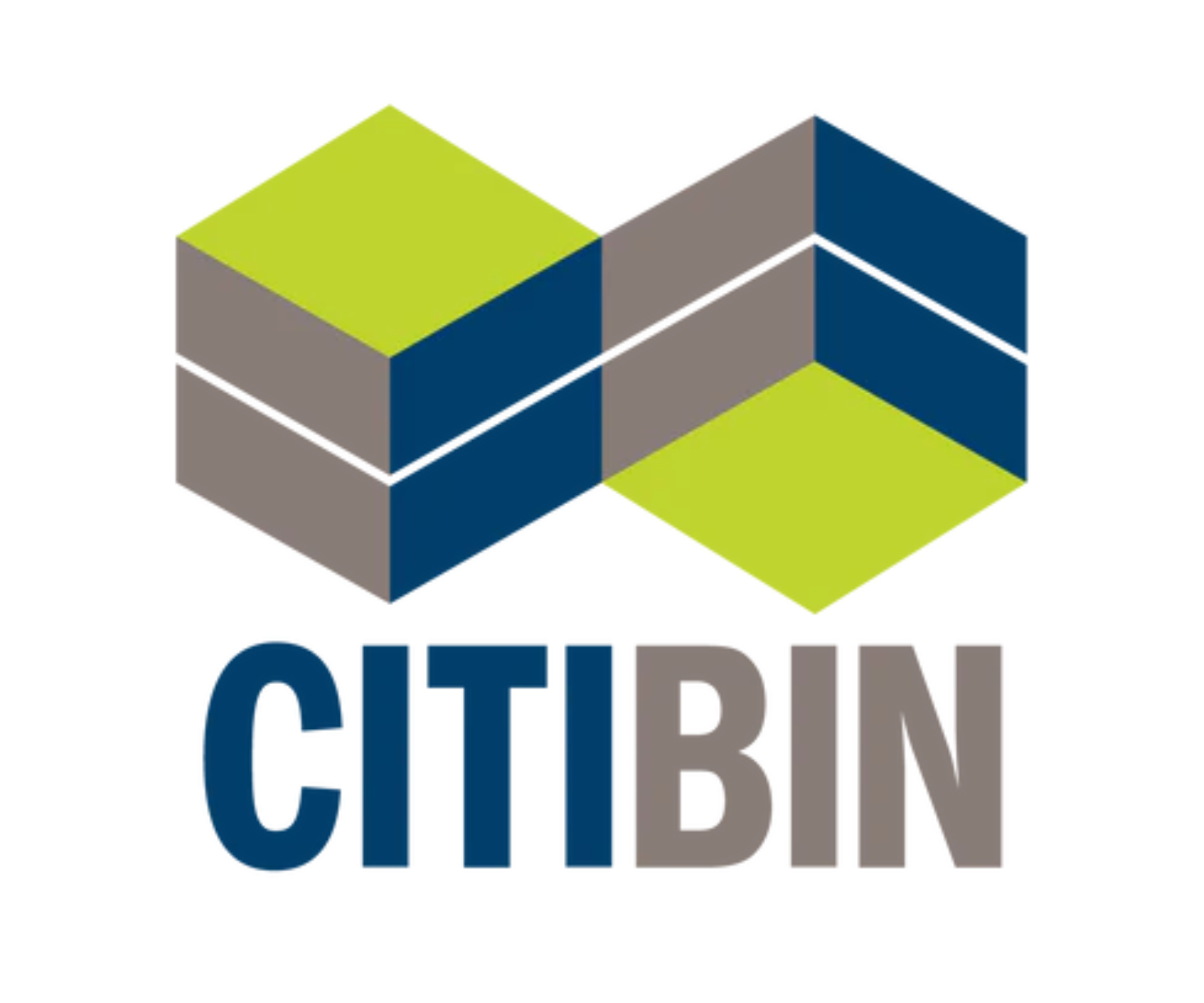Logo with three-dimensional geometric shapes in green, gray, and blue, with the text 'OUTFITTER' in large letters below.