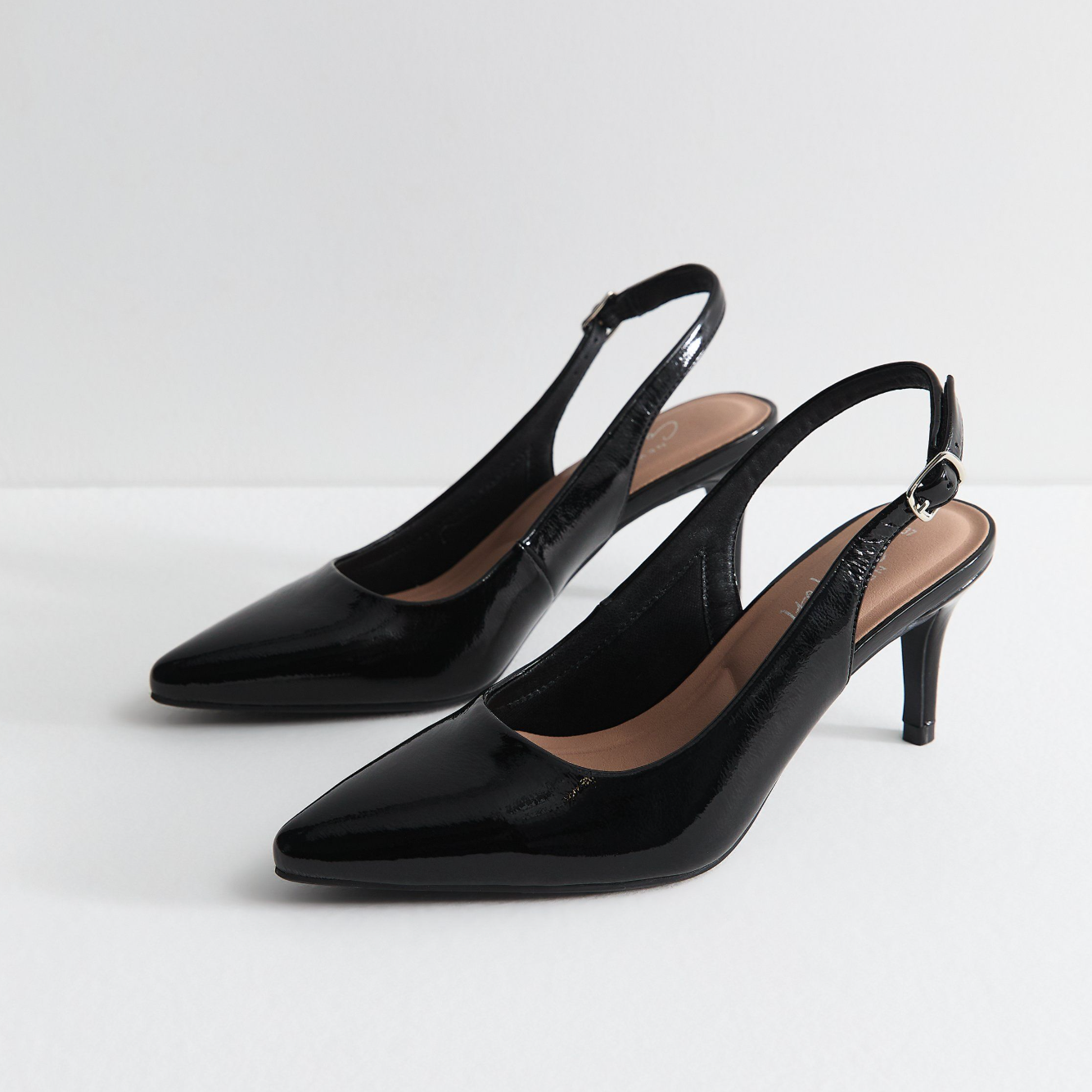 New Look Black Slingback Heels
