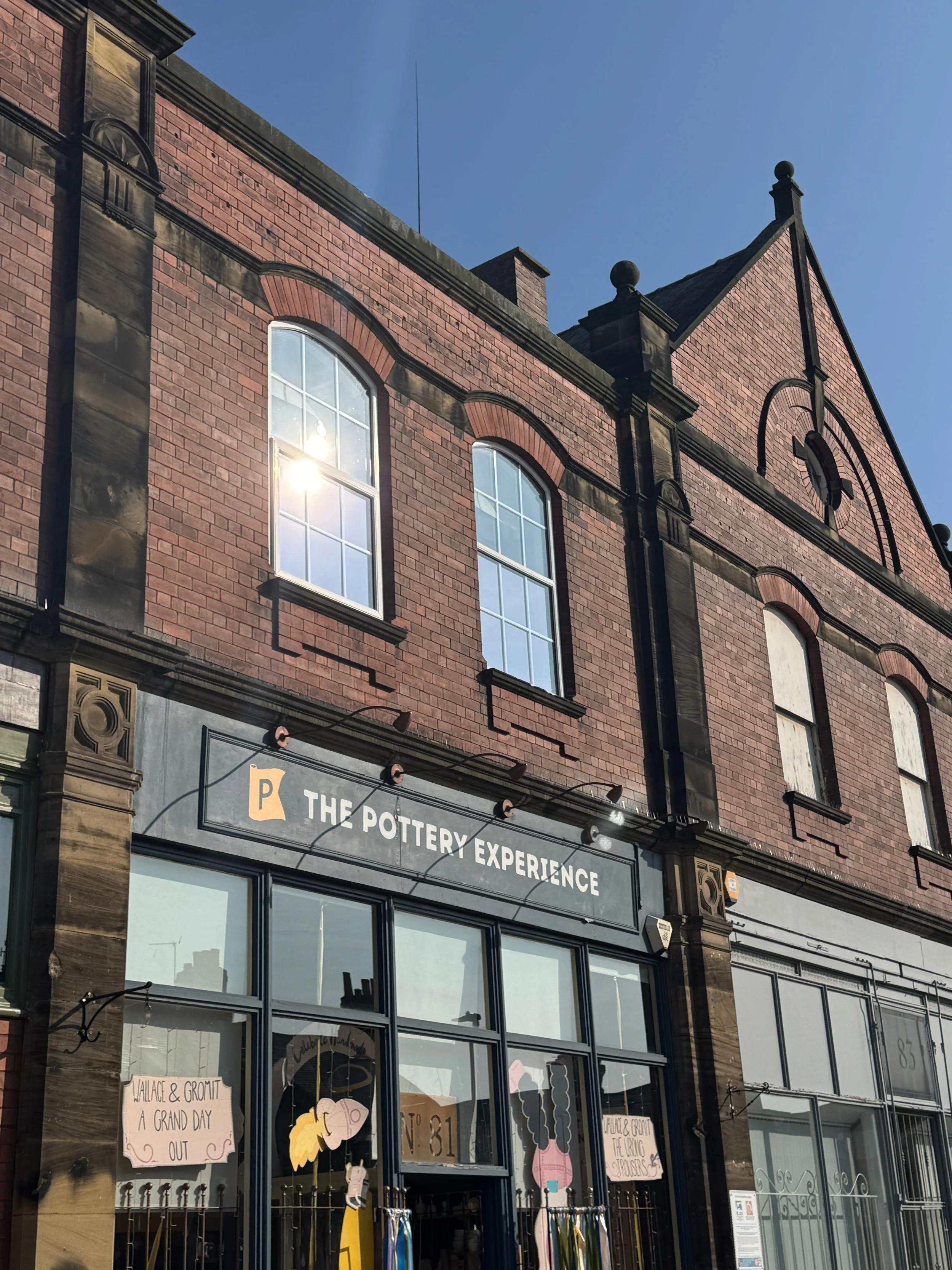 The front entrance of the Pottery Experience in Jesmond.