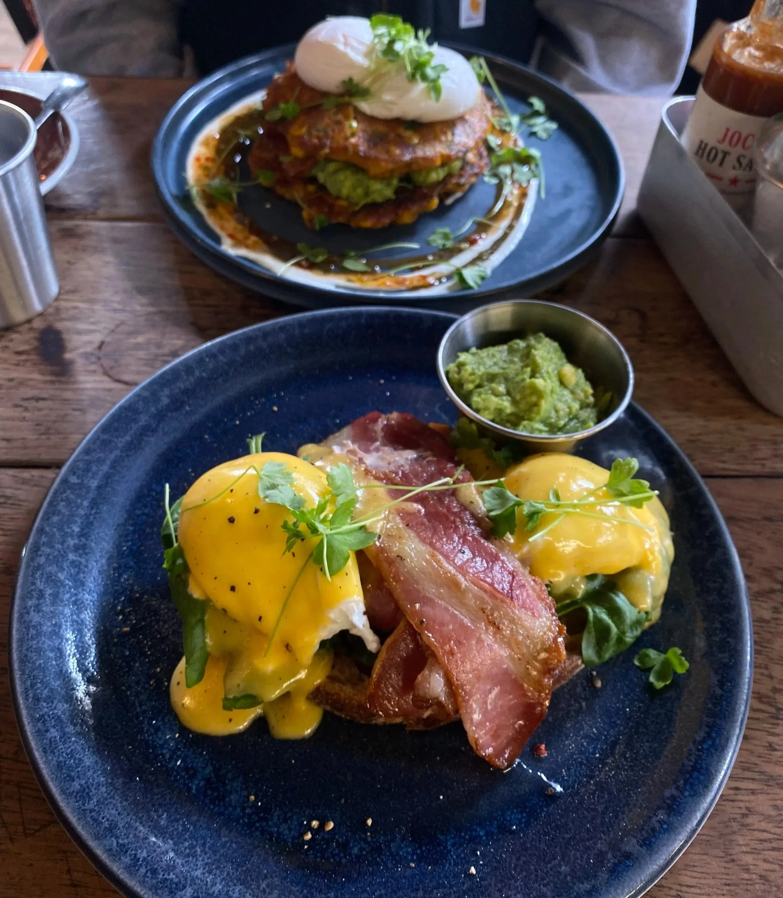 A plate of Eggs Benedict served at Federal Cafe in Manchester