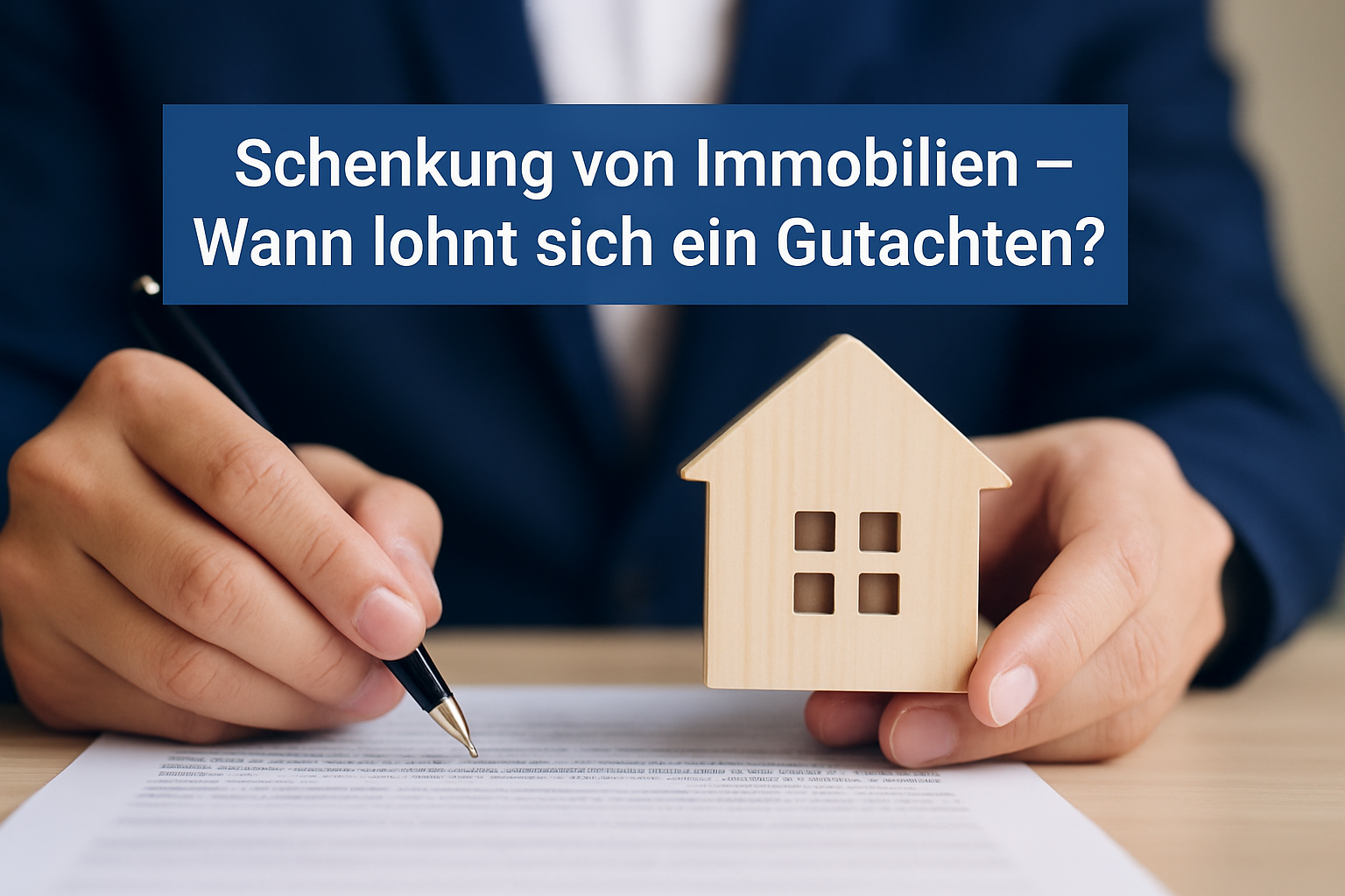 Schenkung von Immobilien - Wann lohnt sich ein Gutachten?