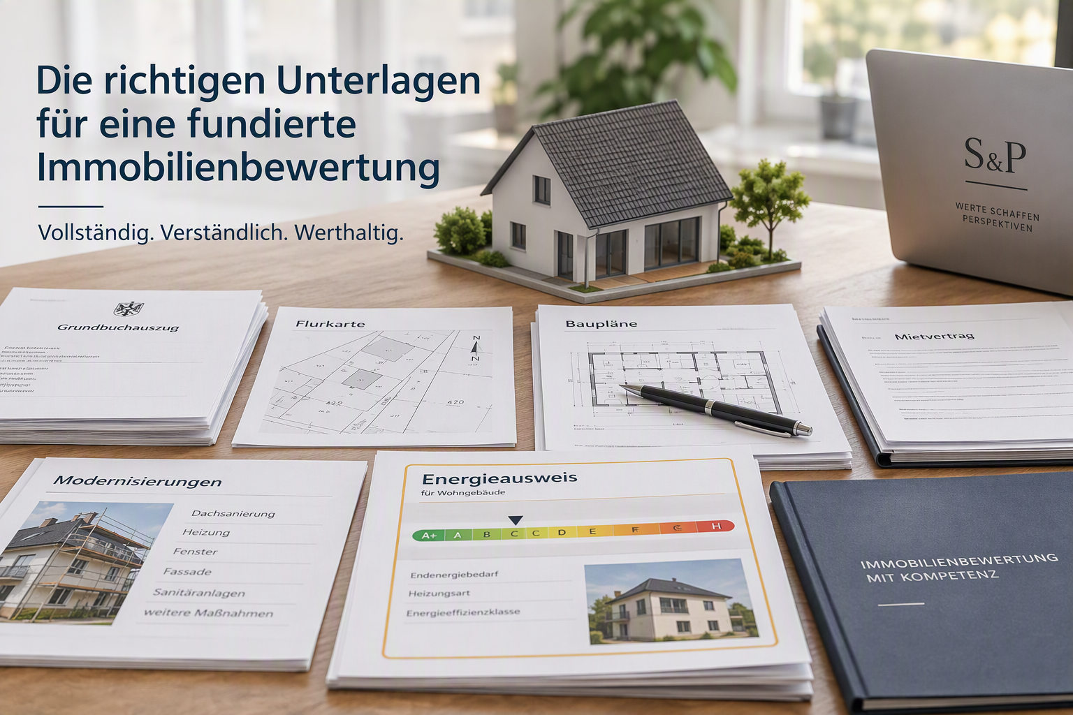 Welche Unterlagen werden für eine Immobilienbewertung benötigt?