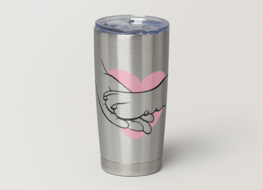 Paw in Hand Insulated Tumbler