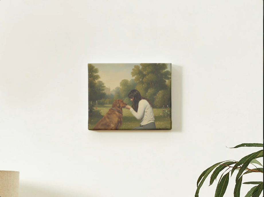 X Small Painting Print Stretched Canvas