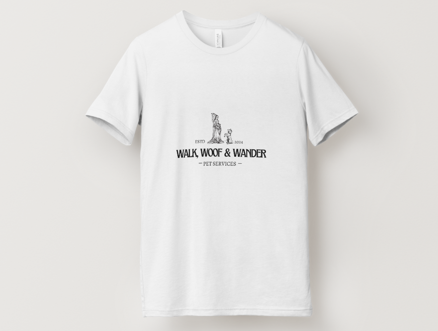 Walk, Woof & Wander Logo Tshirt