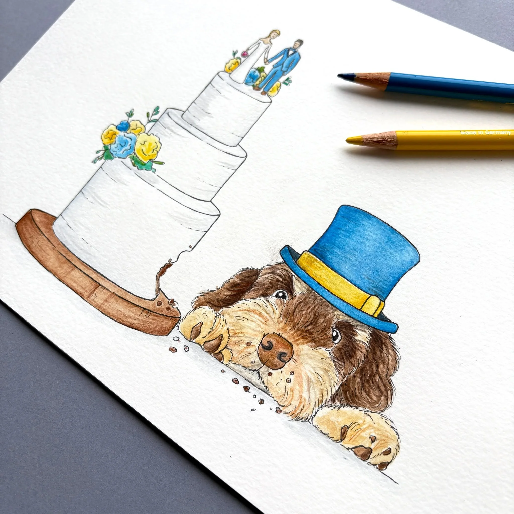 Want wedding stationery that truly reflects YOU? ✨

Camilla &amp; Tariq included their mischievous cockapoo in their wedding invitations with this playful illustration. 

Bringing your personality to your wedding day is what it's all about. That's wh