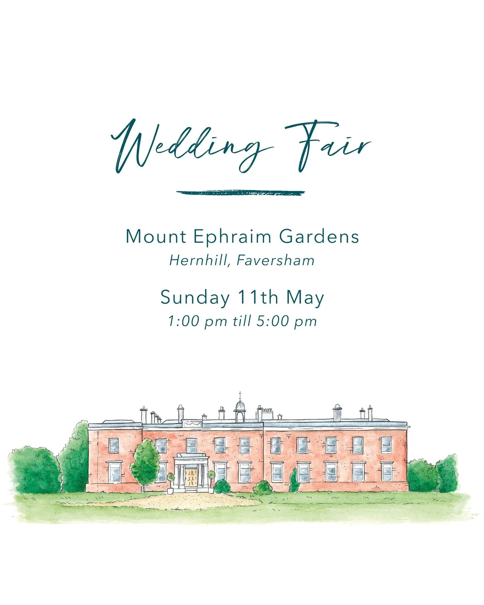 Mount Ephraim Wedding Fair 💍

This weekend I'll be taking part in my first wedding fair at the beautiful @mountephraimweddings alongside some other fabulous local wedding suppliers.

I'll be on hand to talk to you about all things wedding stationery