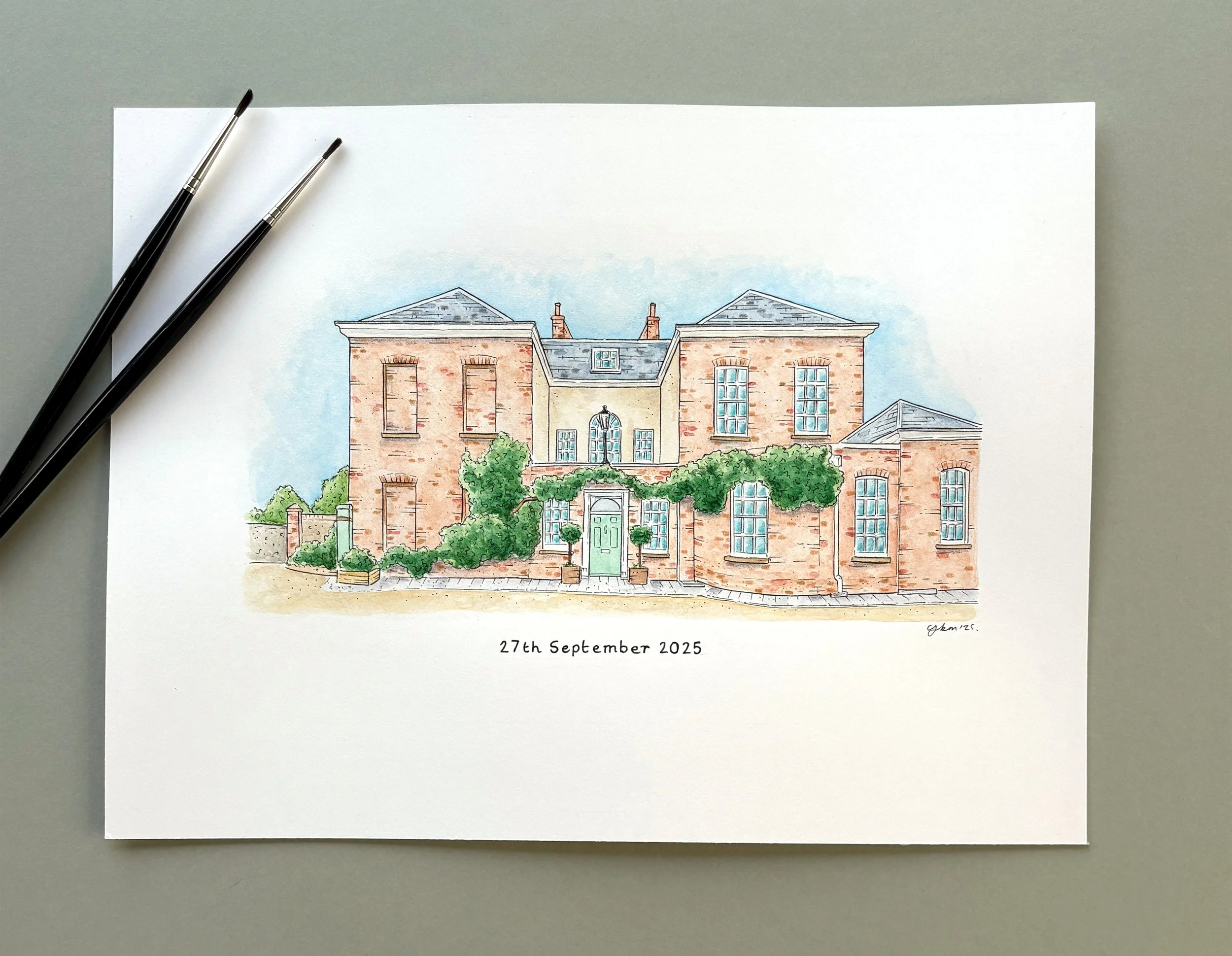 A Hand-Painted Gift: Capturing Pelham House