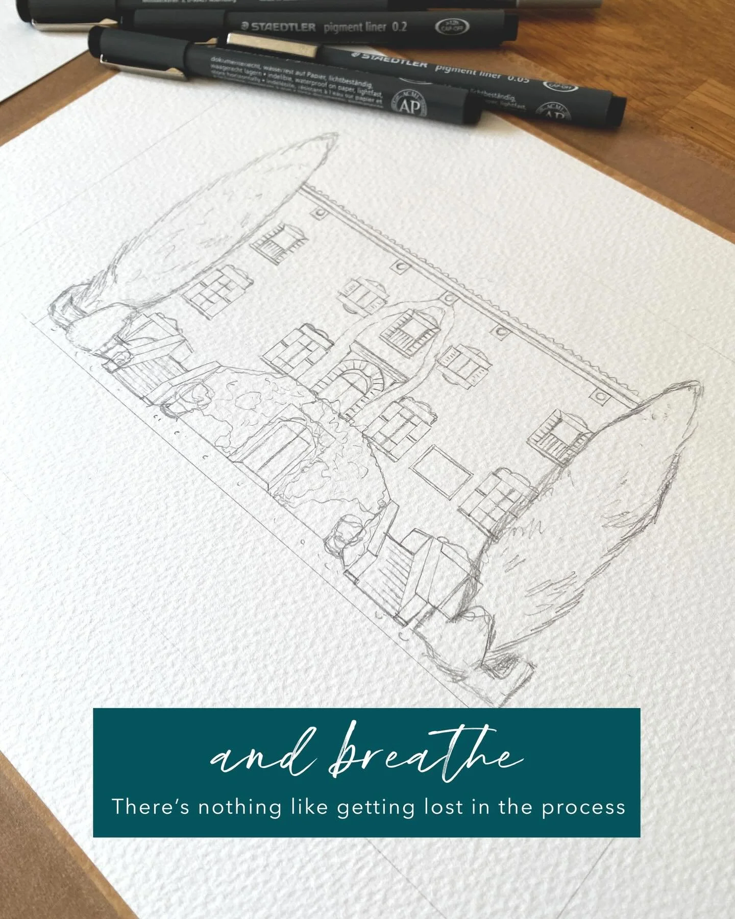 And breathe&hellip;..

There really is nothing like getting lost in the process of drawing and painting, be it for work or myself, there is something so lovely about switching off from everything around you.

I&rsquo;ve just finished reading Do Breat