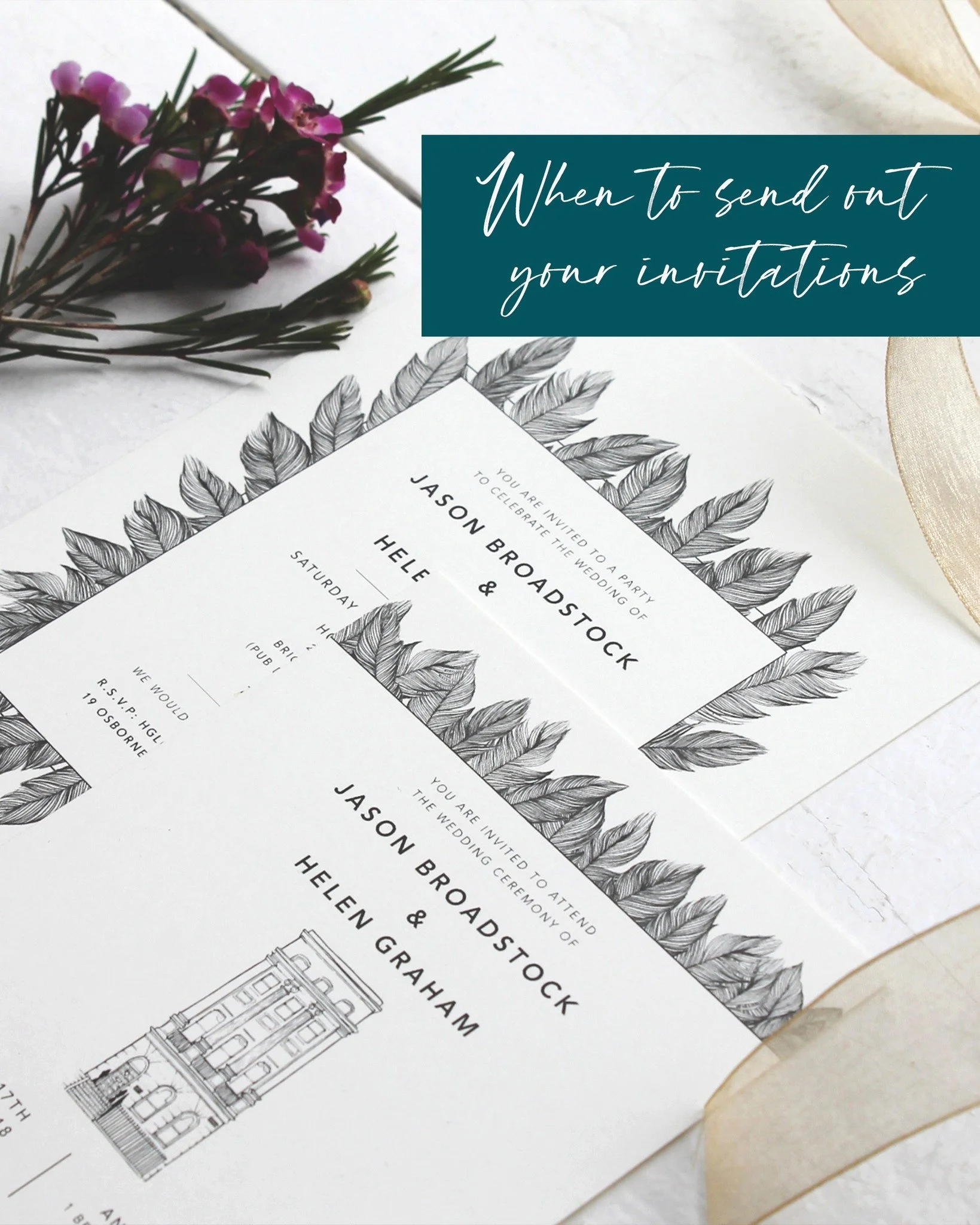 💌 When should you actually hit "send" on those invites? 💌

Planning a wedding comes with a thousand questions, but your stationery timeline doesn&rsquo;t have to be one of them! Swipe for my rough guide on when to send your Save the Dates